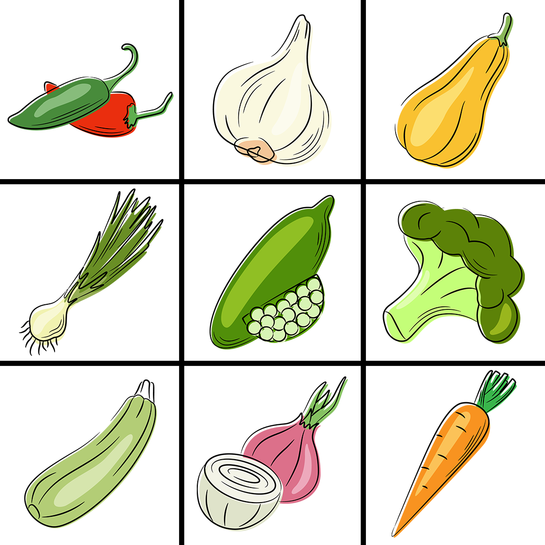 Vegetables Icons