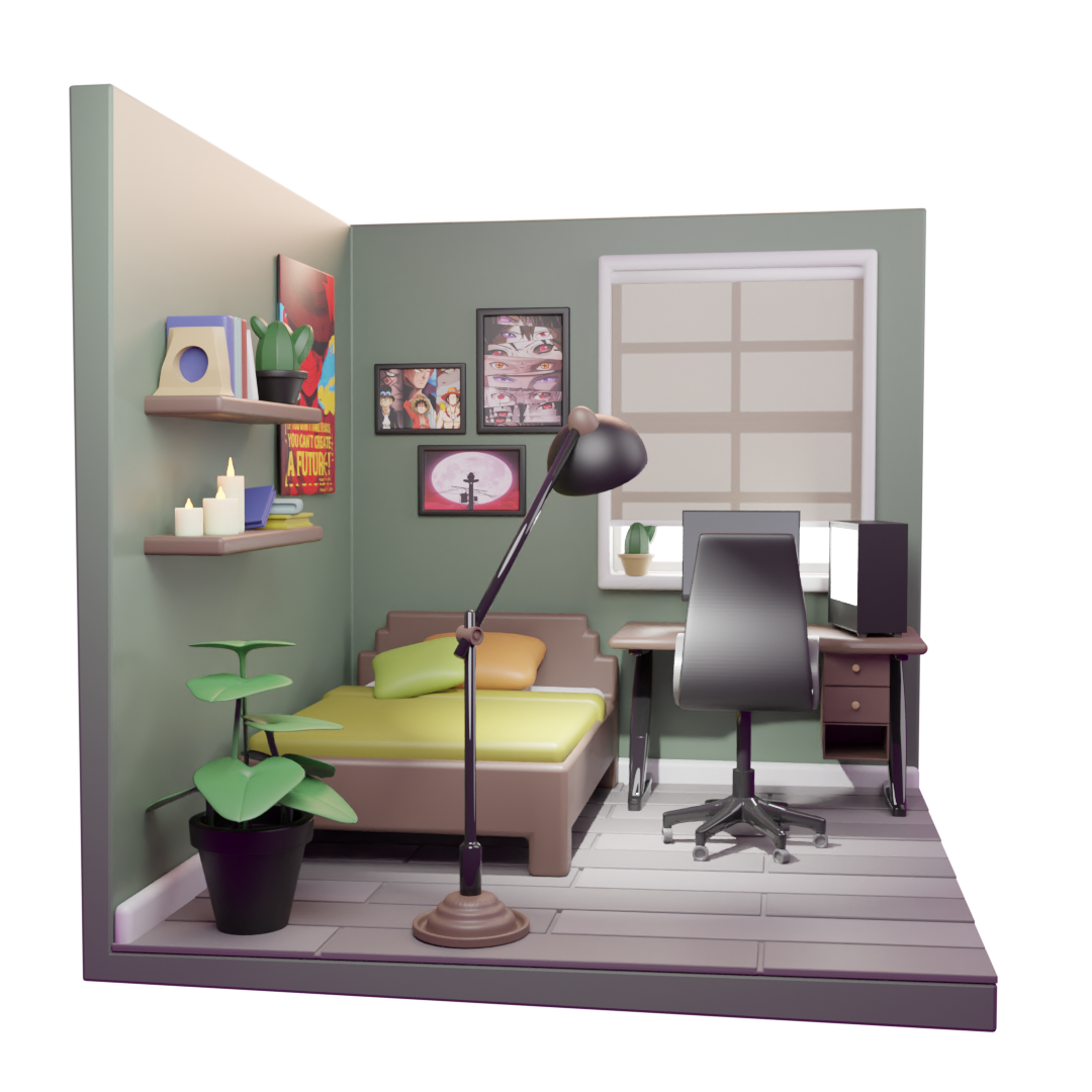 3D Room isometric design - 2