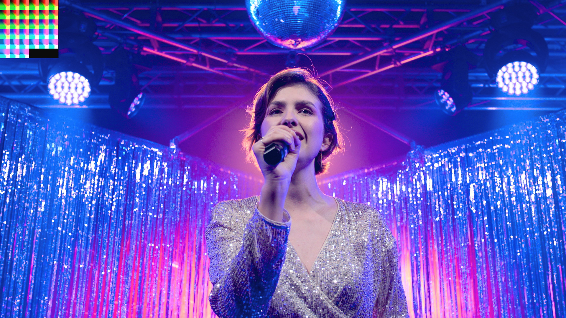 SDR Still, konvertiert mit der Color Front Engine des AJA FS HDR. (Datensatz Video Disco)