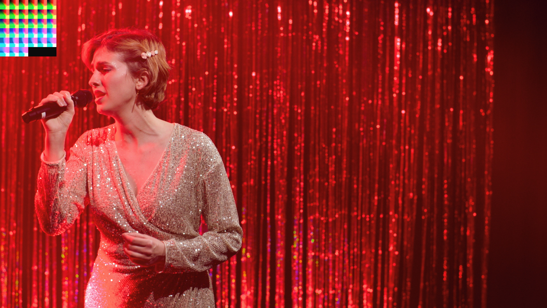 SDR Still, konvertiert mit der Color Front Engine des AJA FS HDR. (Datensatz Video Disco)