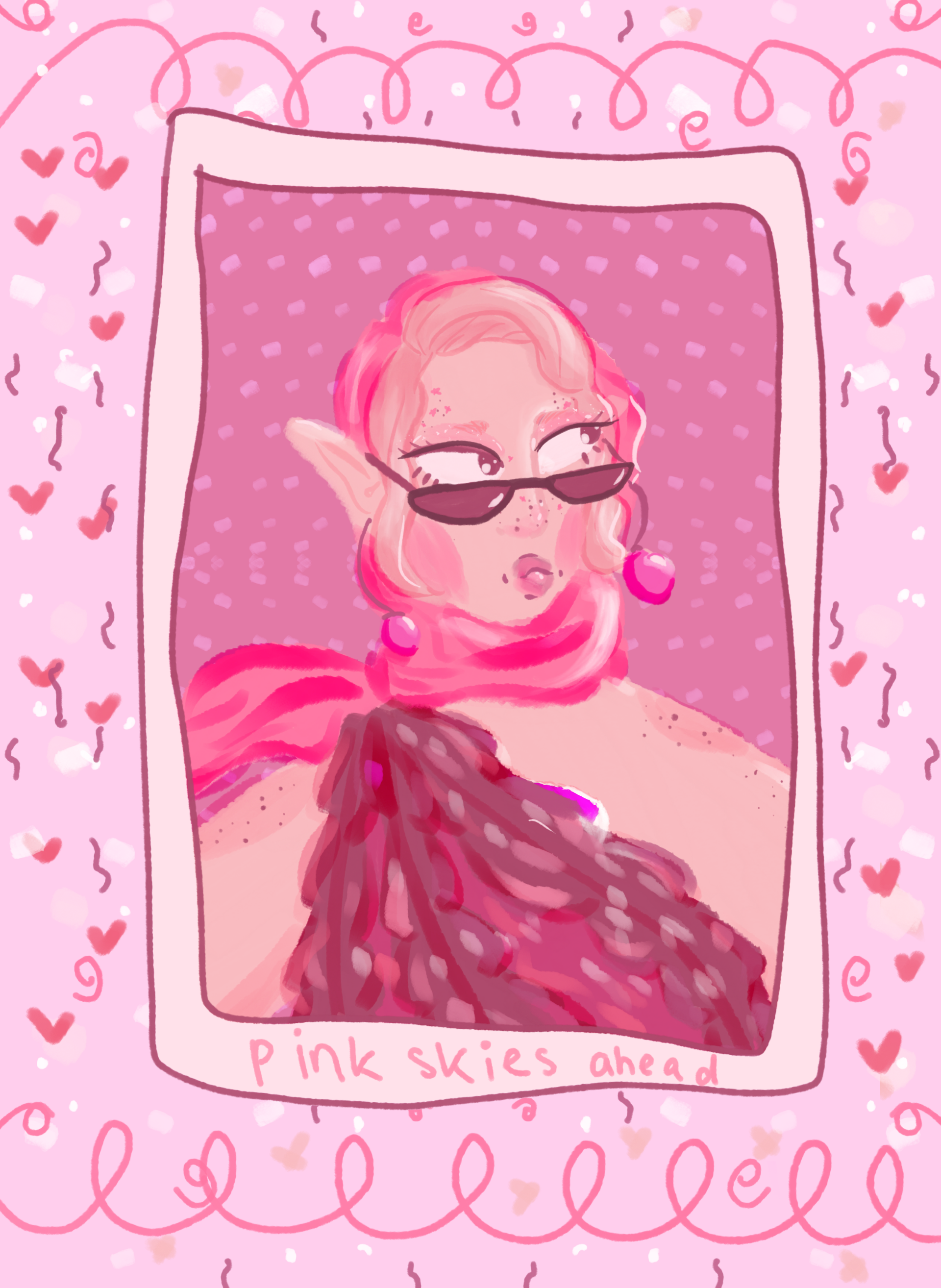 Illustration / Pink Doodle