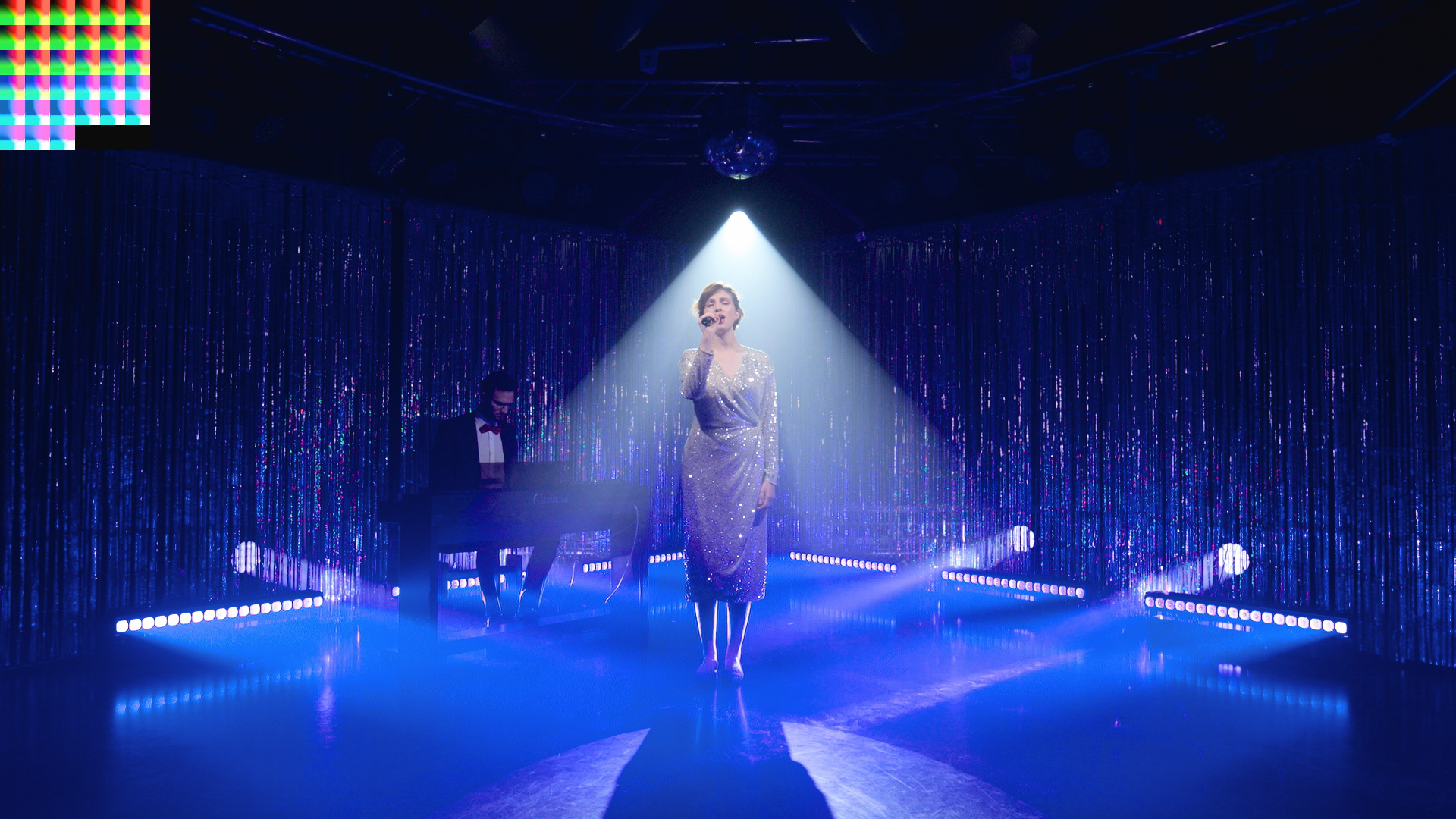 SDR Still, konvertiert mit der Color Front Engine des AJA FS HDR. (Datensatz Video Disco)