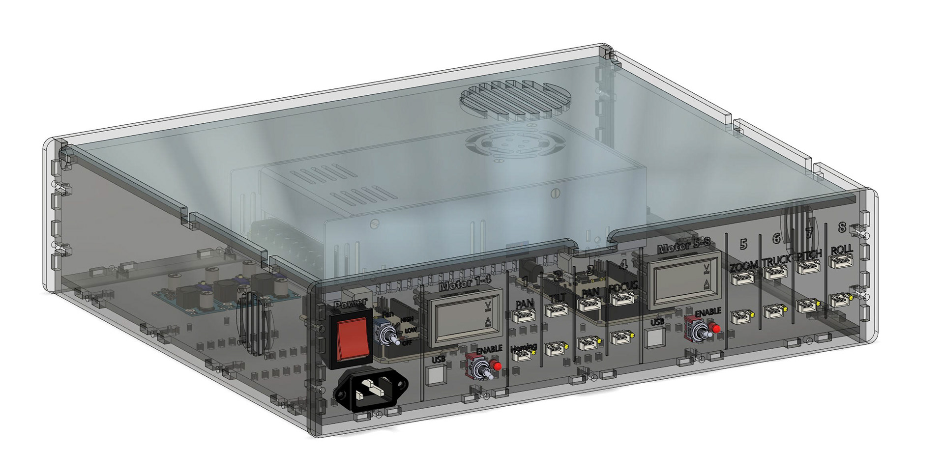 Motion Control System Control Box - Fusion 360