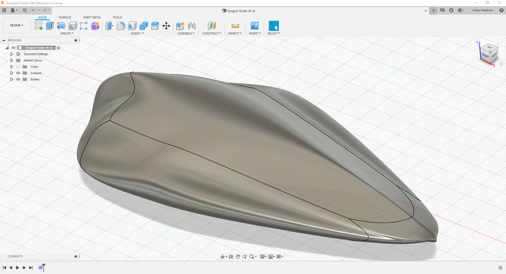 Prop Dragon Scale - Fusion 360