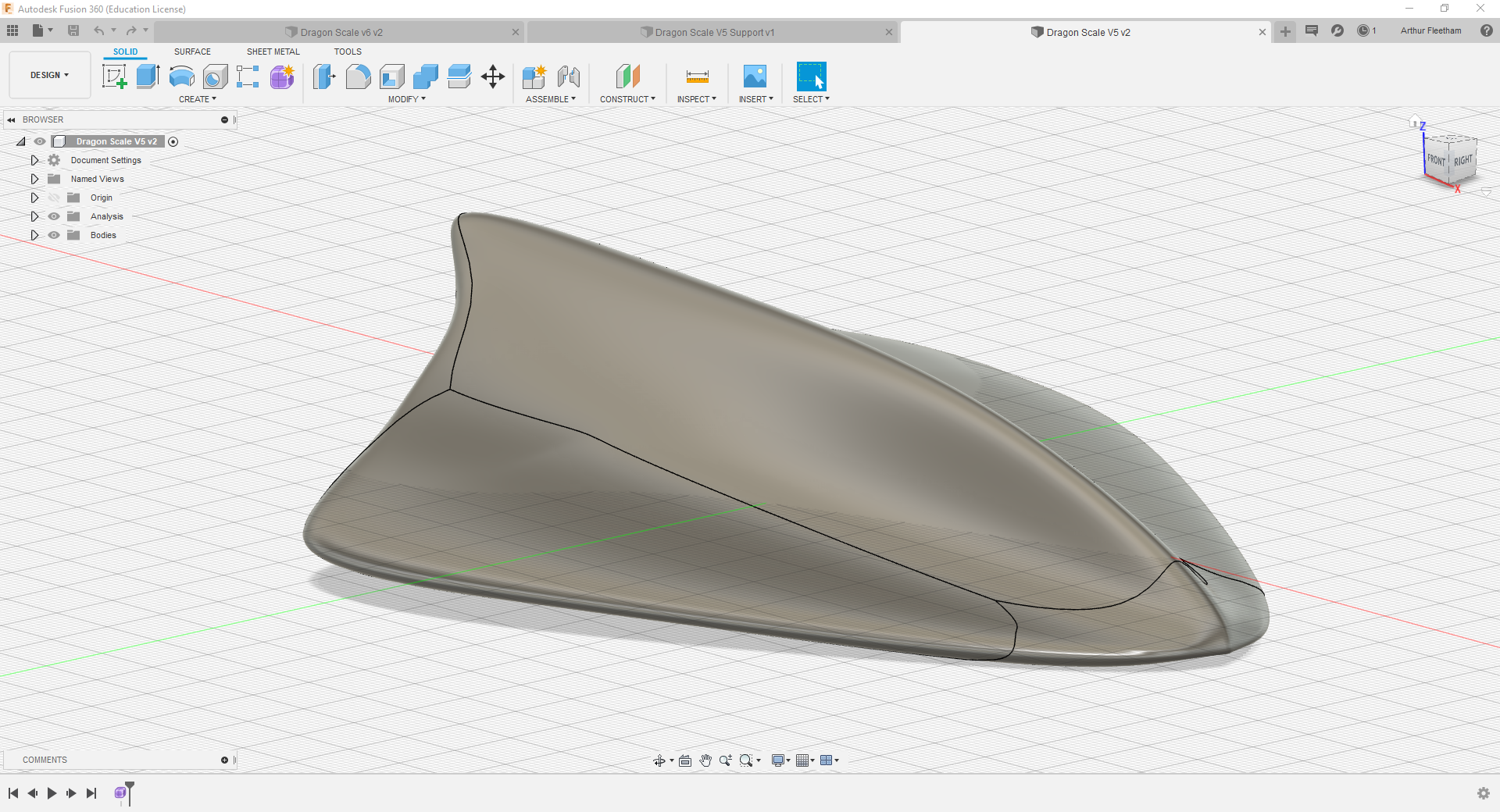 Prop Dragon Scale - Fusion 360