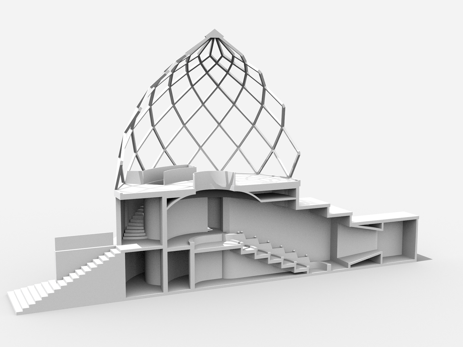 Glass Pavilion - Rhino 6