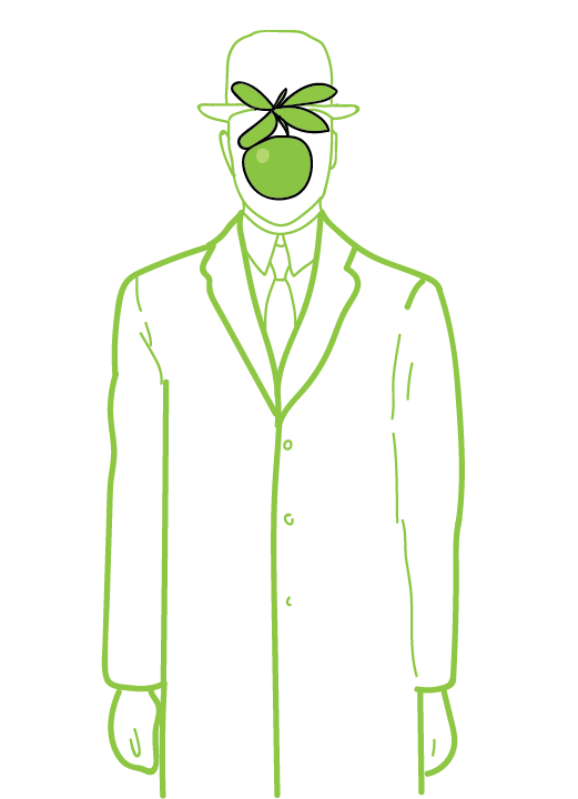 Re imagining of The Son of Man by René Magritte
