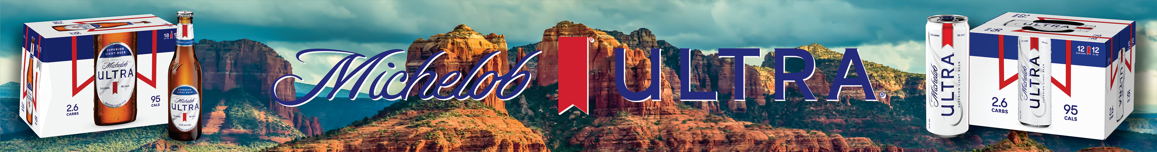 43 ft wide Michelob Ultra Banner