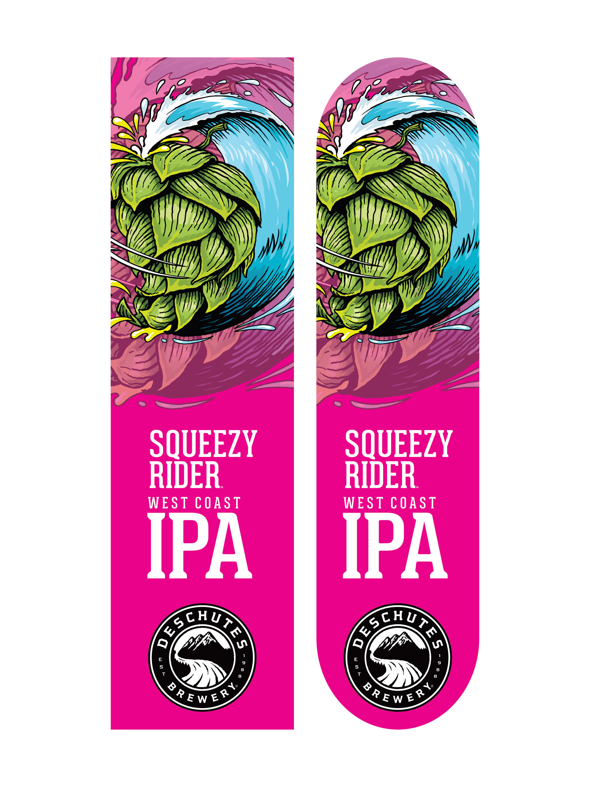 Final design for Deschutes Brewery skateboard