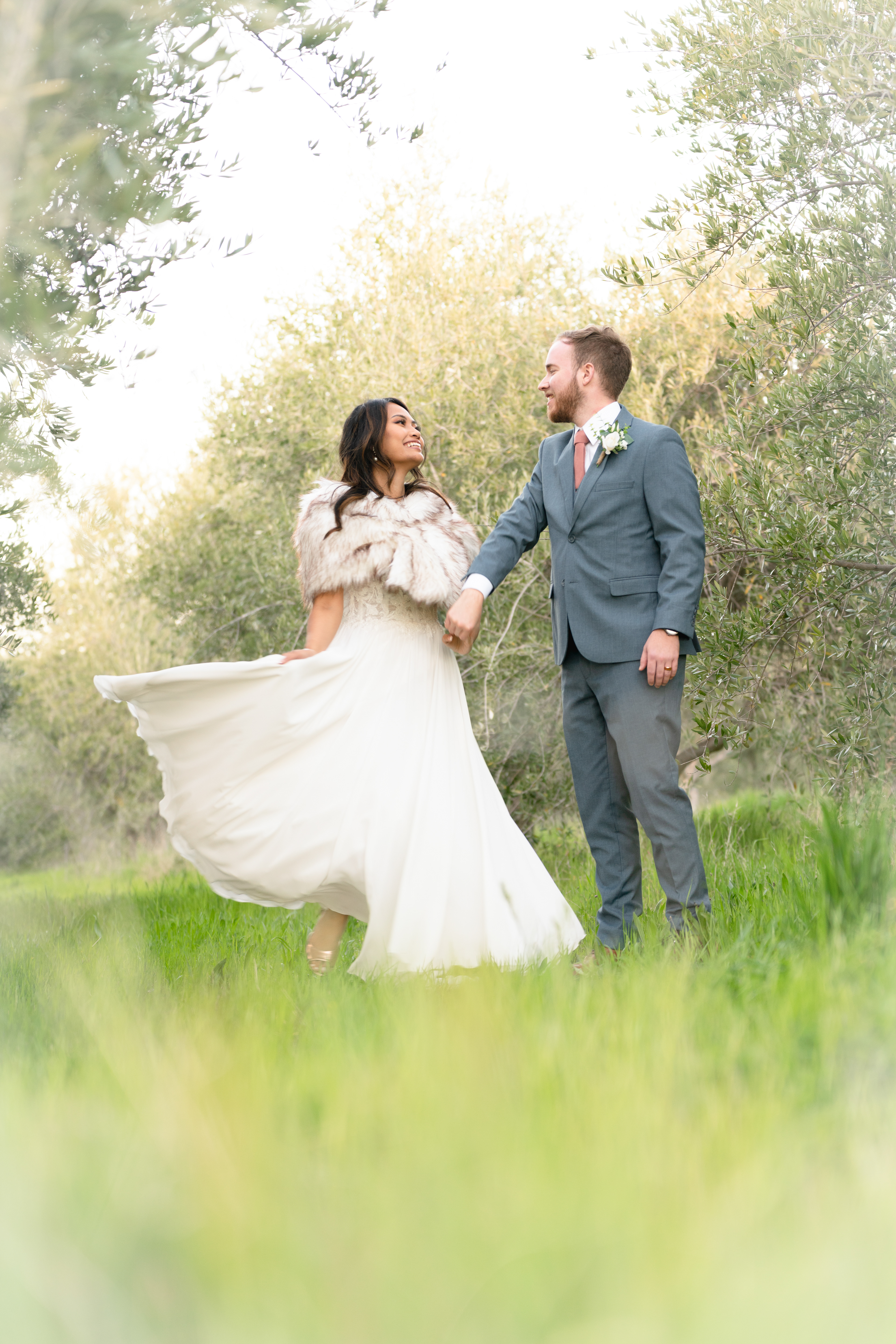 Bride & Groom twirl shot