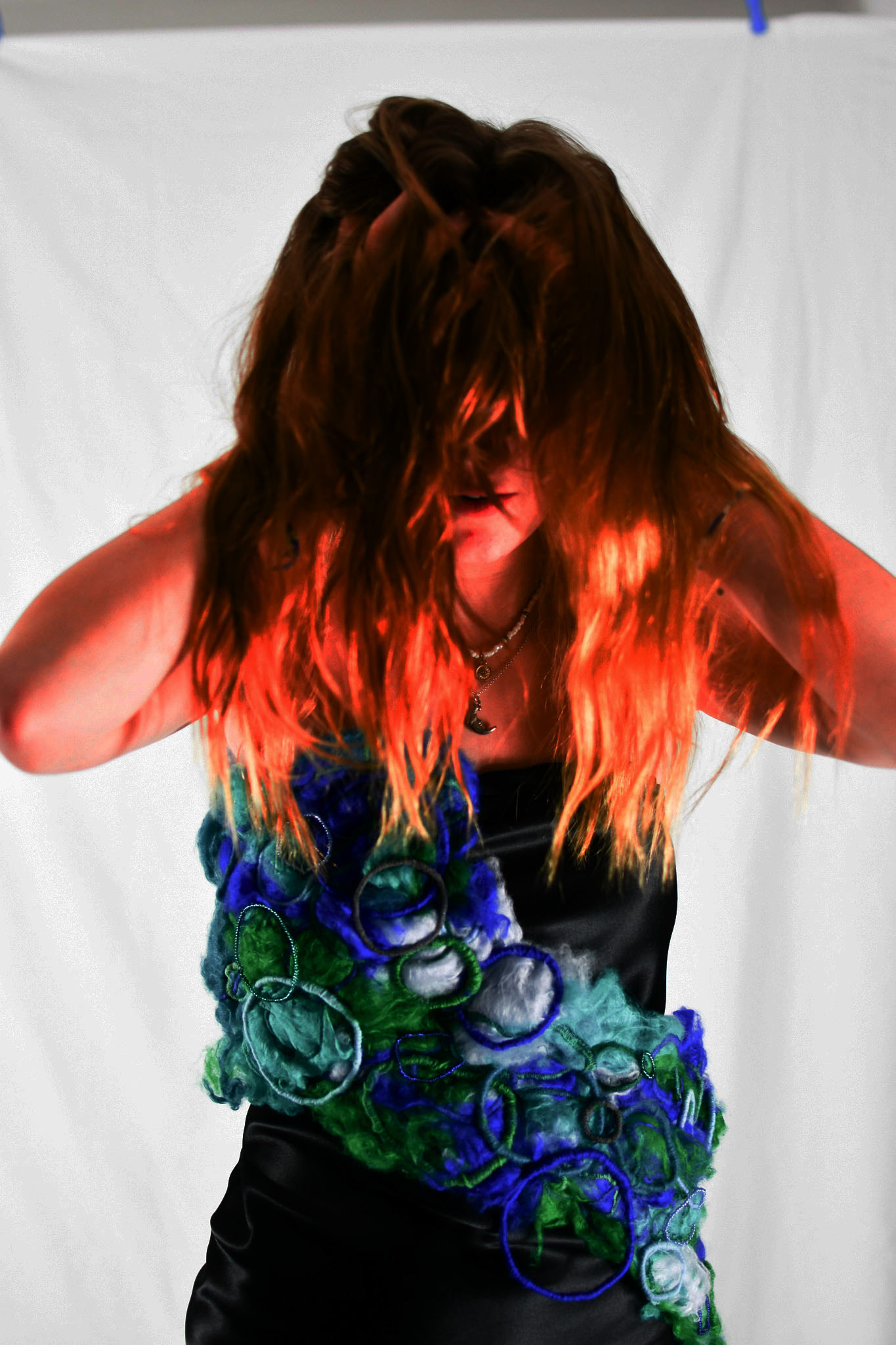 Final garment image edited in photoshop