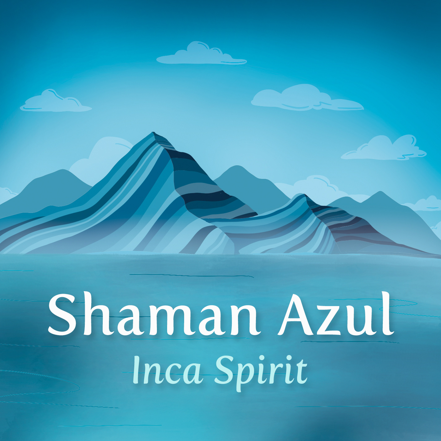 "Shaman Azul: Front Cover", Digital art, 4.75 in x 4.75 in, 2024