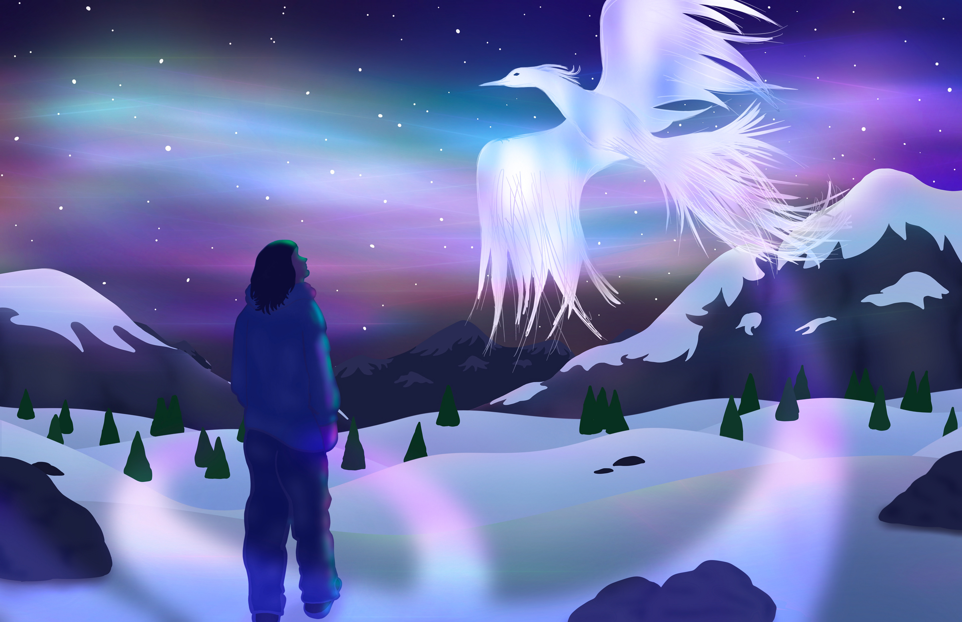 "Aurora", Digital art, 11 in x 17 in, 2023