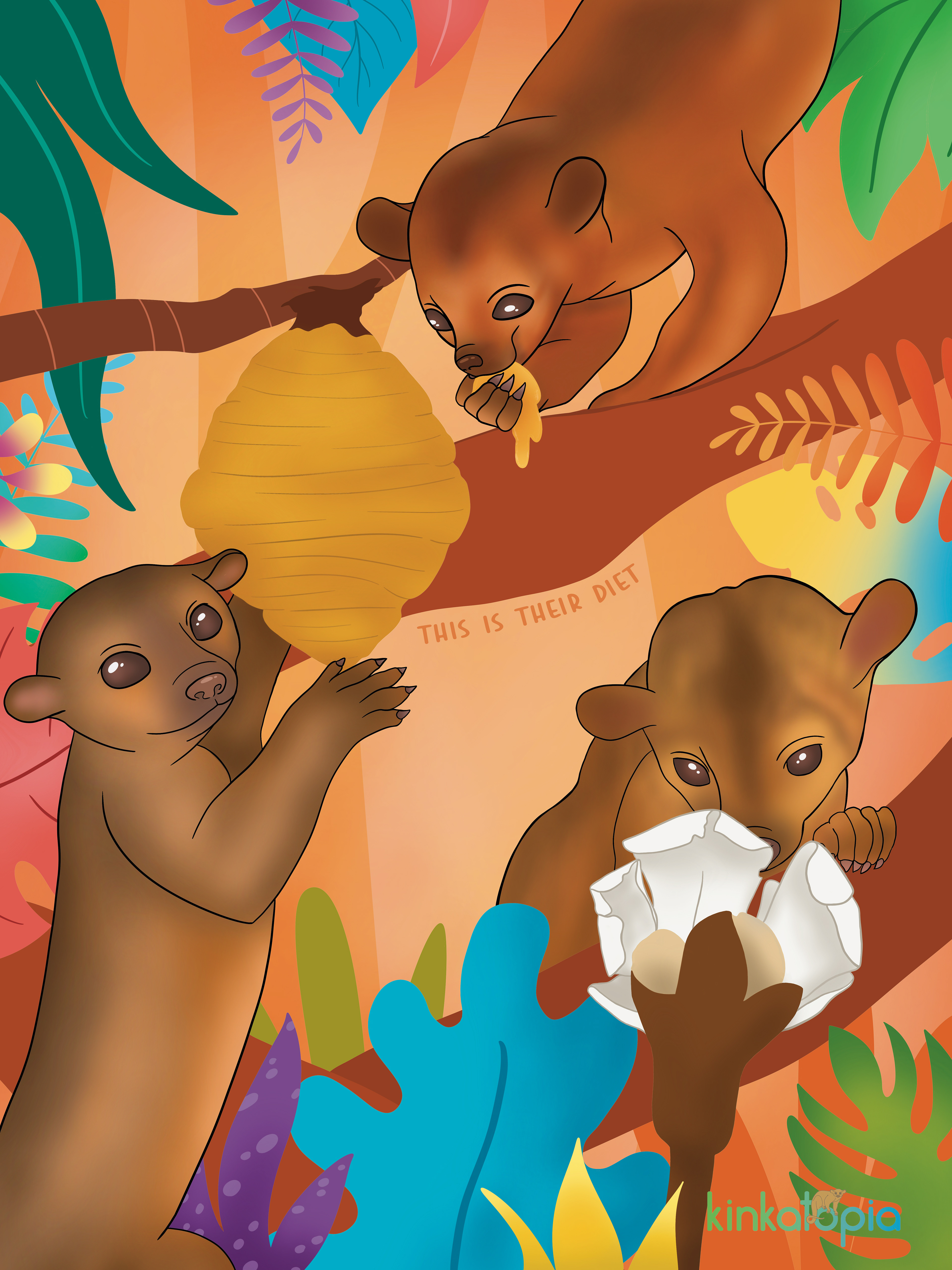 "Their Diet: Poster 3", Digital Print, 18 in x 24 in, 2024