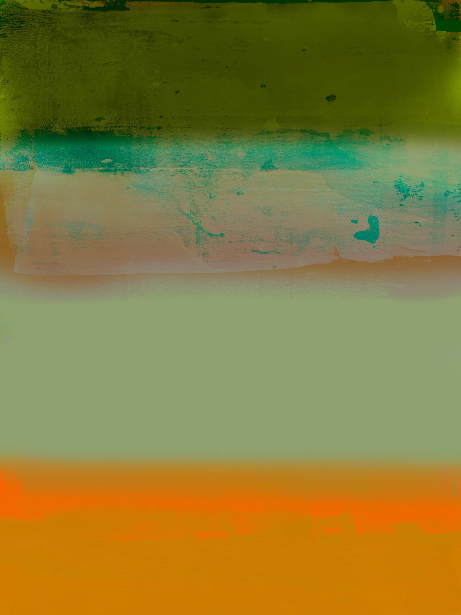 Orange green 2 from 'Atmospheric' Series - 1 of 4