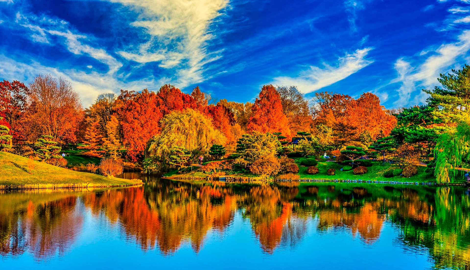 Autumn Botanic Garden Lake