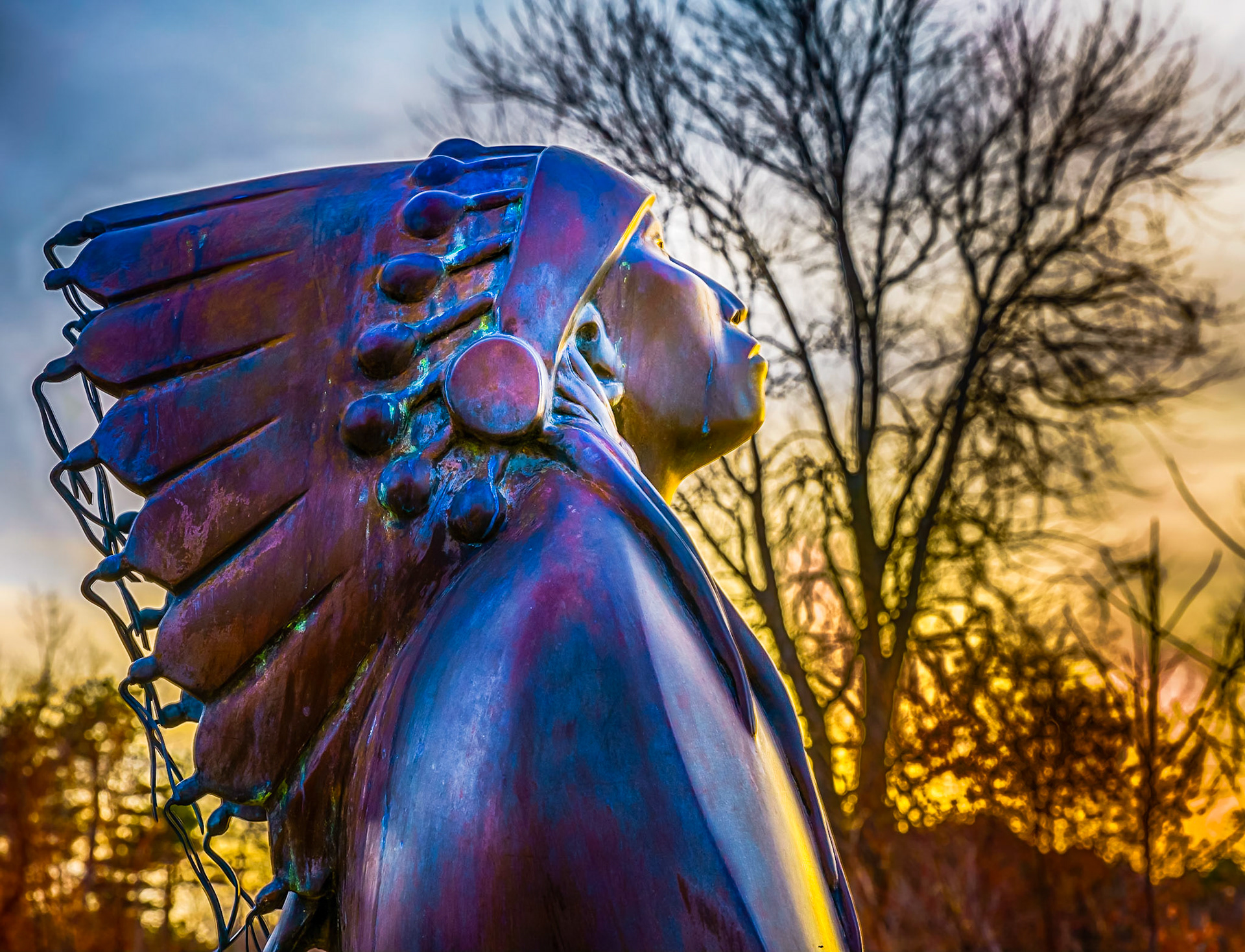 Melody Farm Indian Statue 2