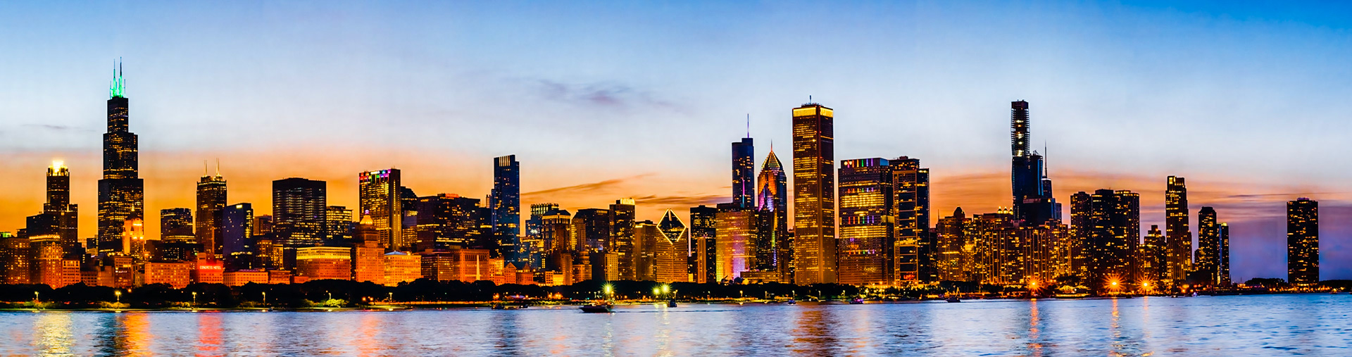 Chicago Skyline at Blue Hour