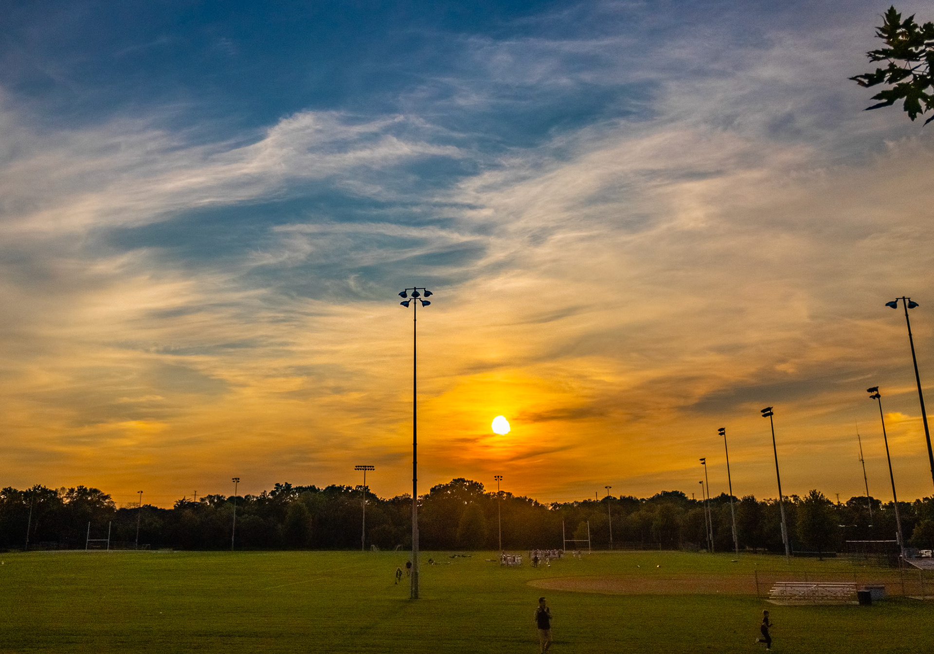 Behind Deerpath Middle