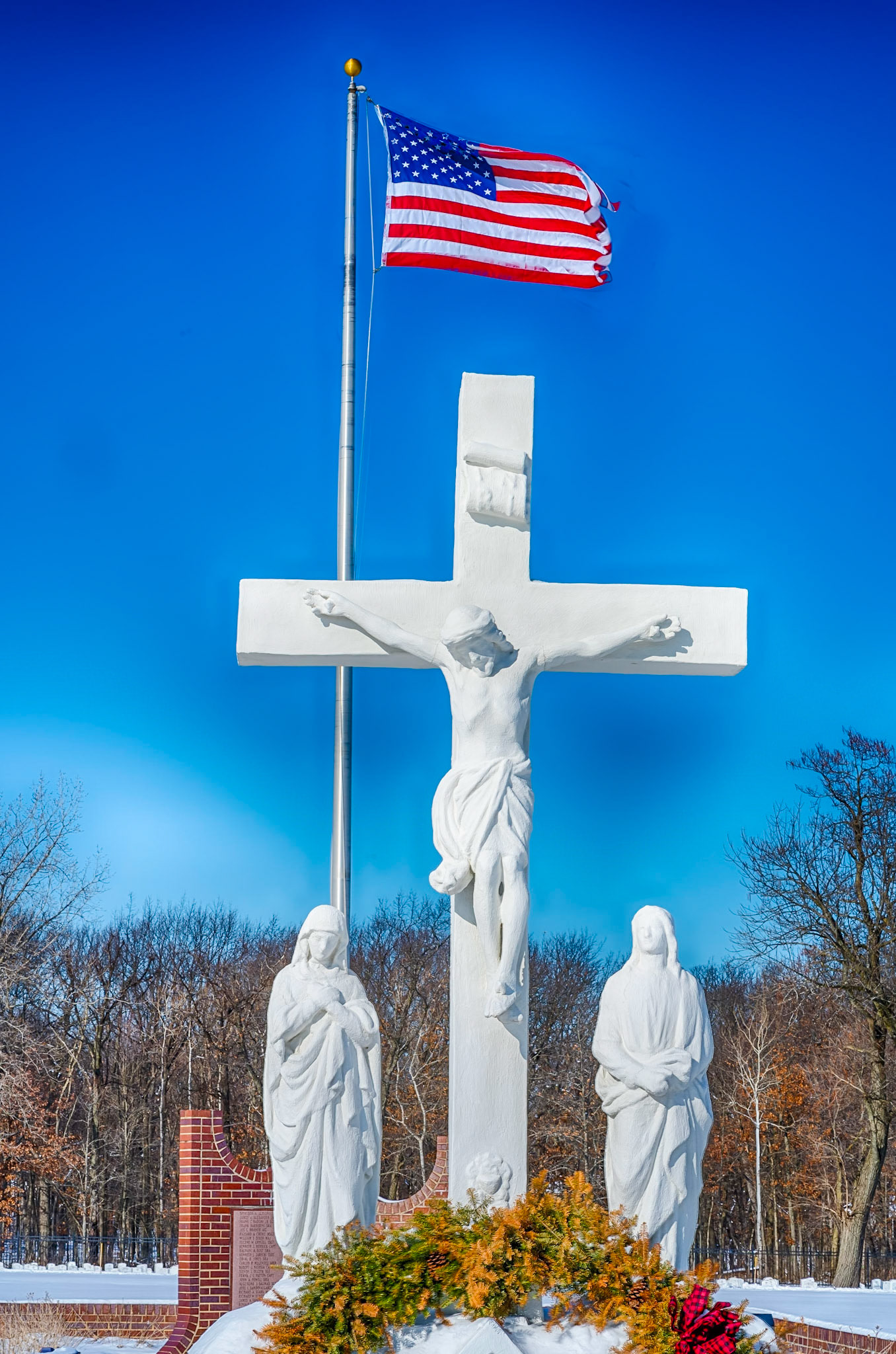 Ft Sheridan Cemetary Statues
