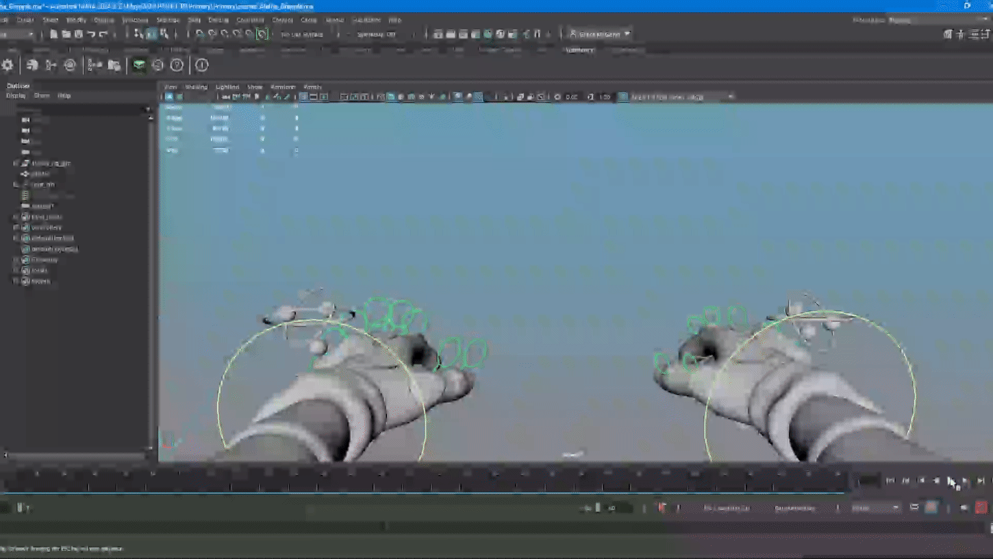 Grab Grapple Animation (Primary - Aletha) Animated in Maya