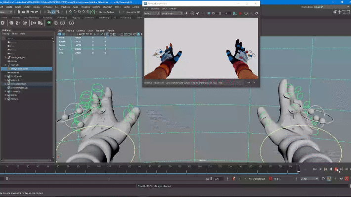 Attack Hold Animation (Primary - Aletha) Animated in Maya