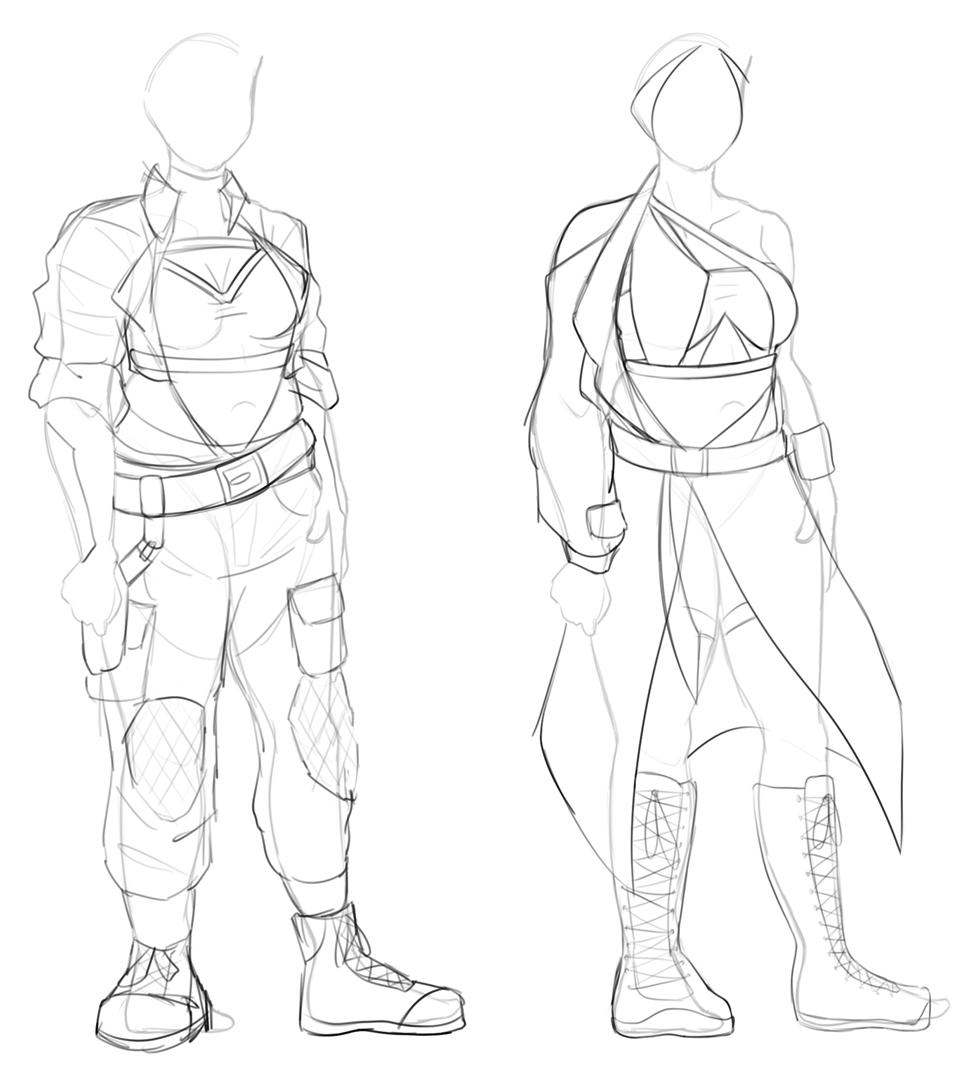 (3) Testing out a different body type with new outfits