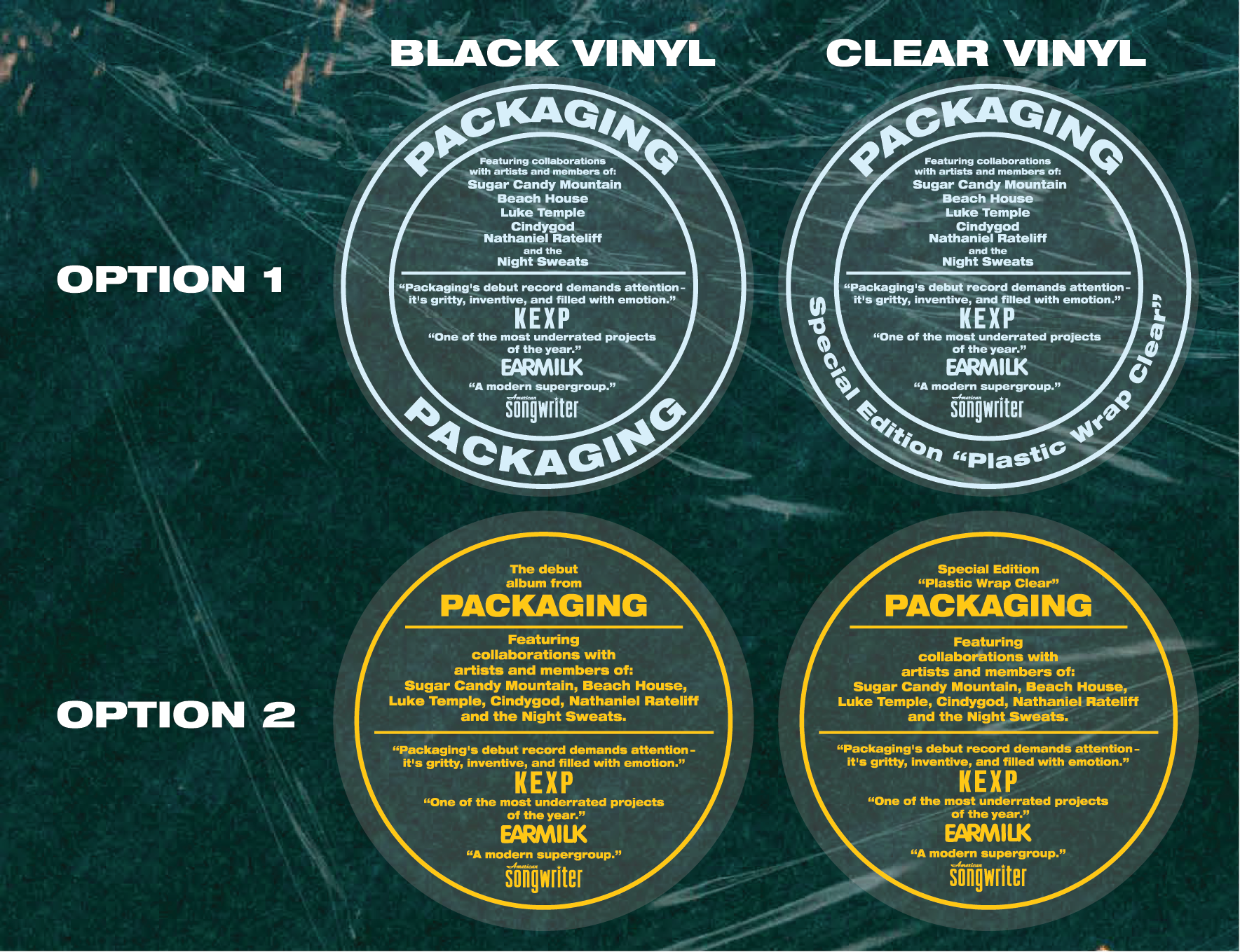 Packaging - S/T Hype Sticker options