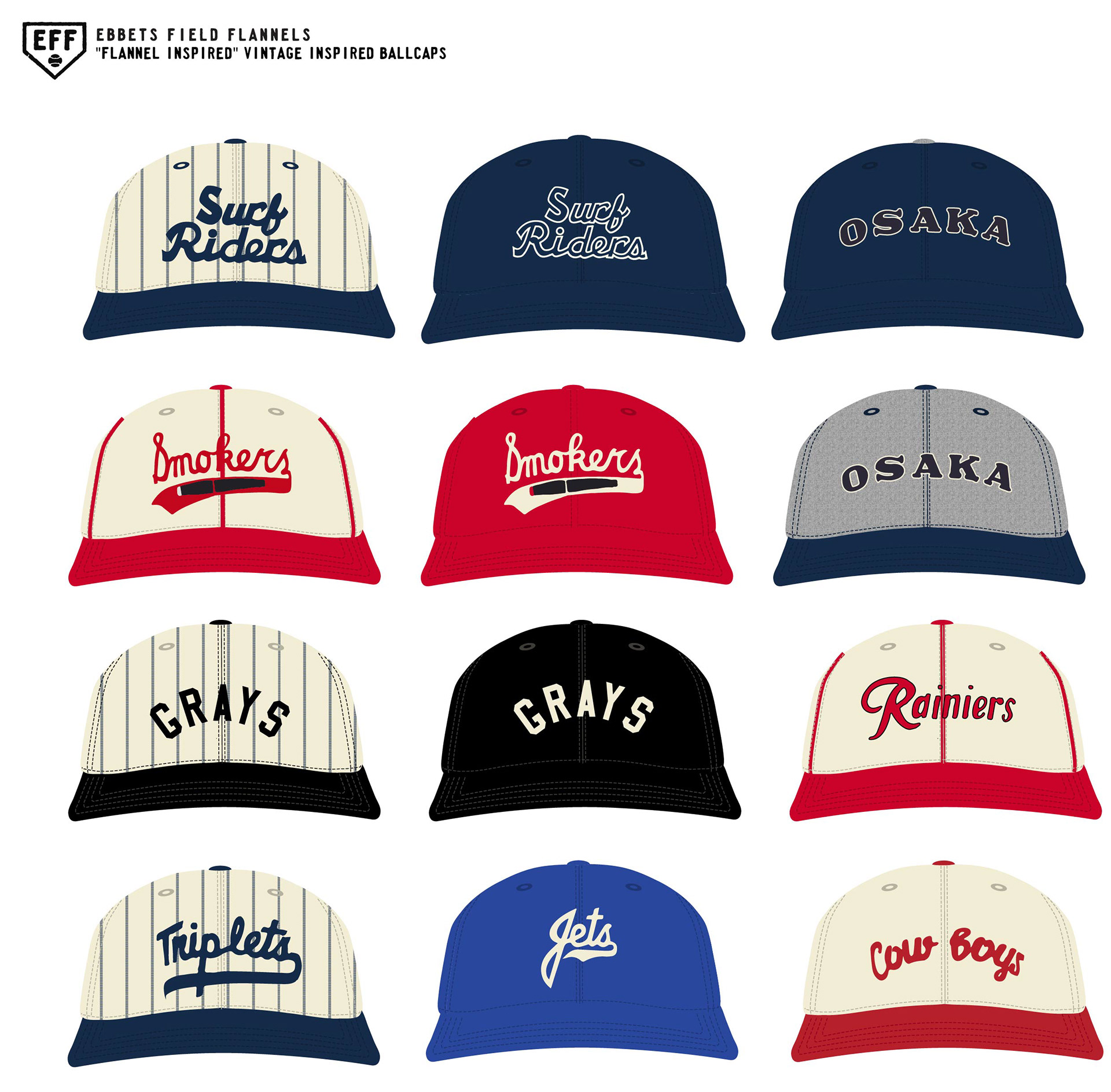 "Flannel Inspired" caps
