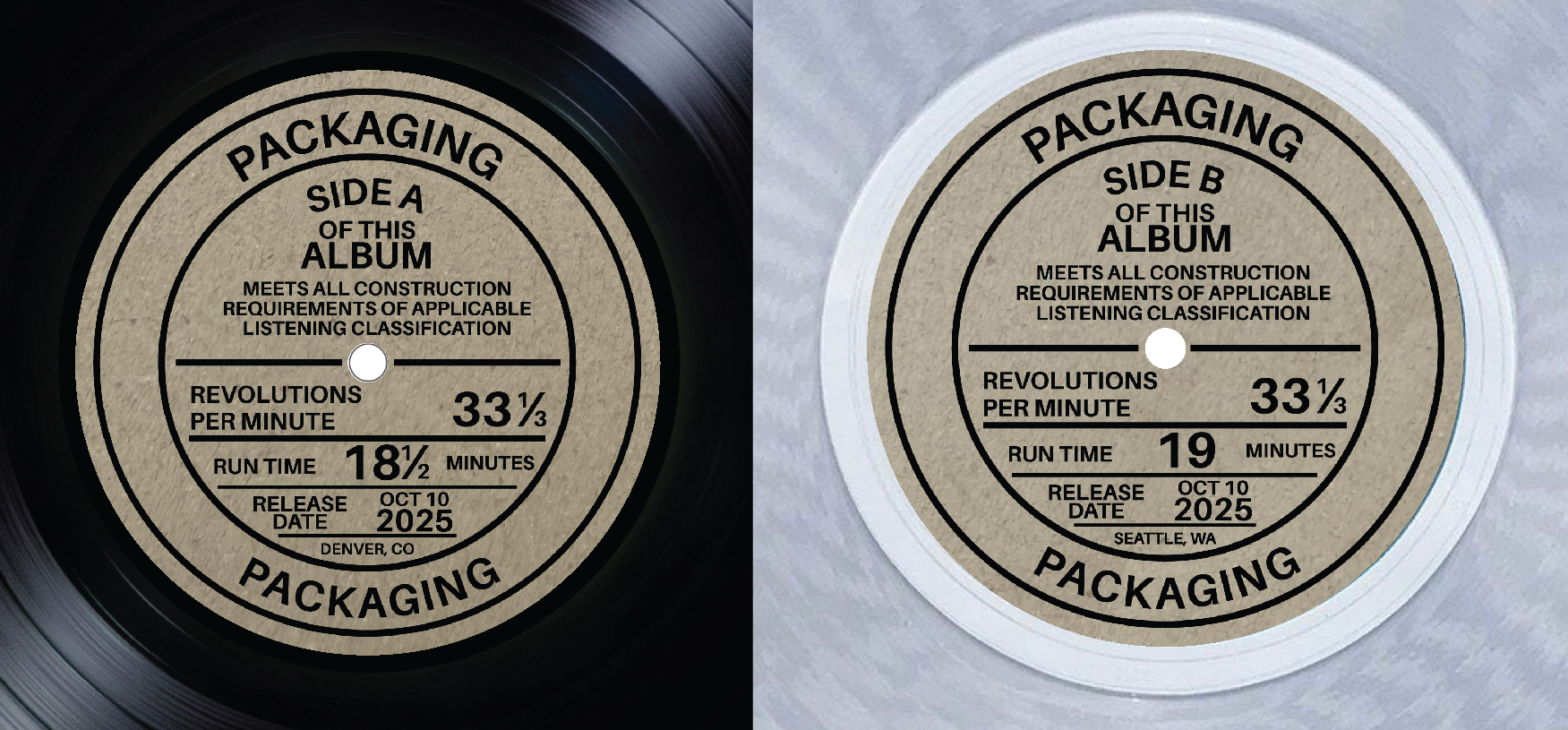 Packaging  - S/T Center Label