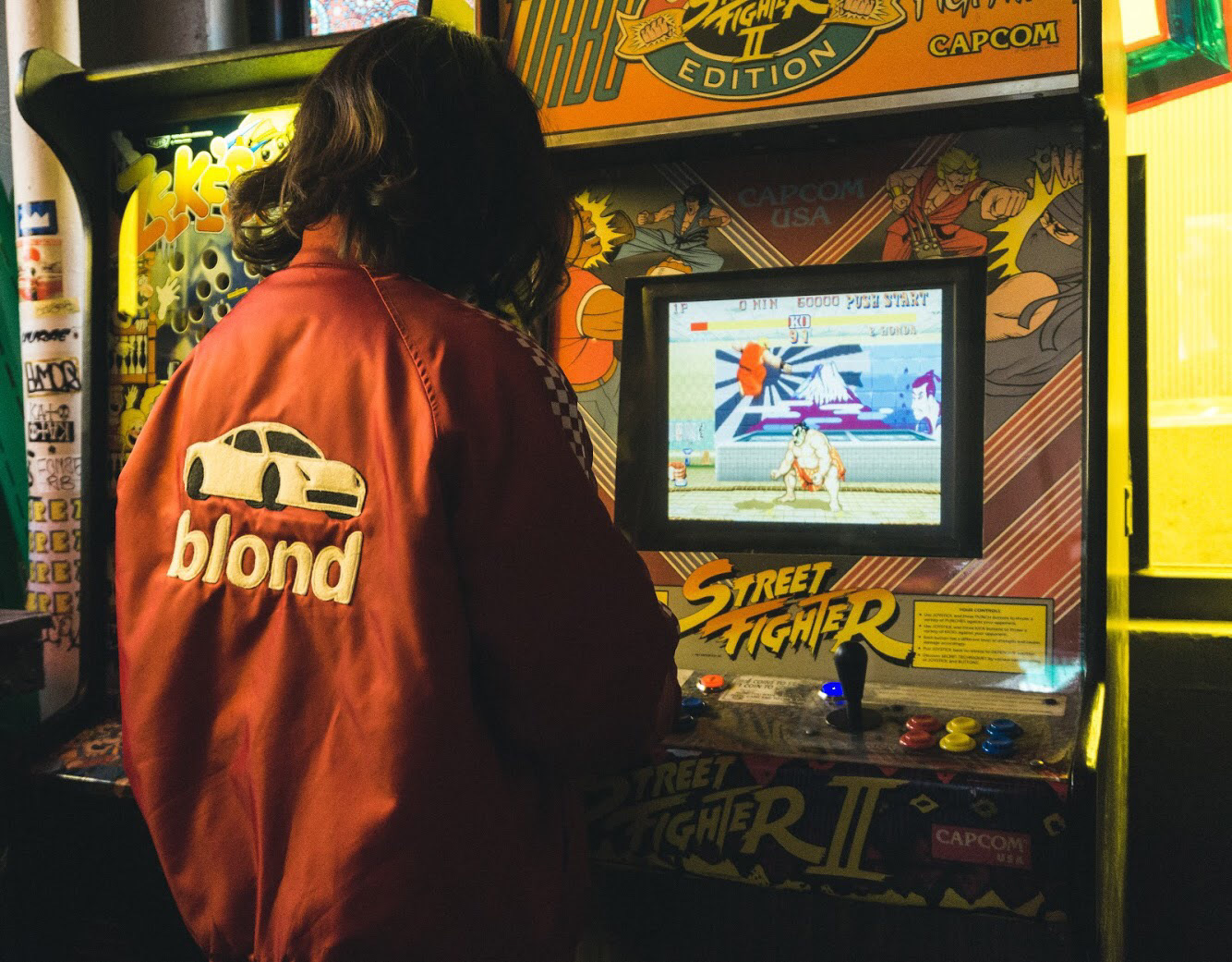 Custom applique on found jacket