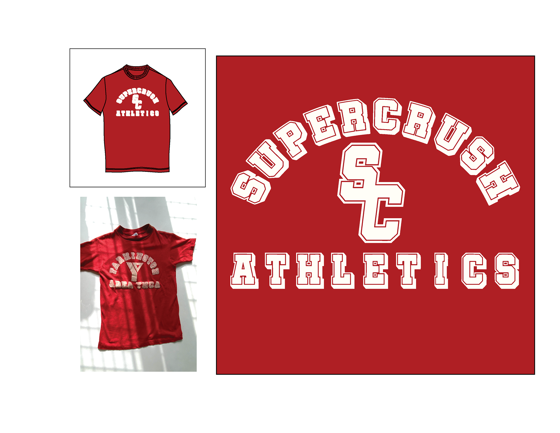 Supercrush t-shirt design (YMCA bootleg)