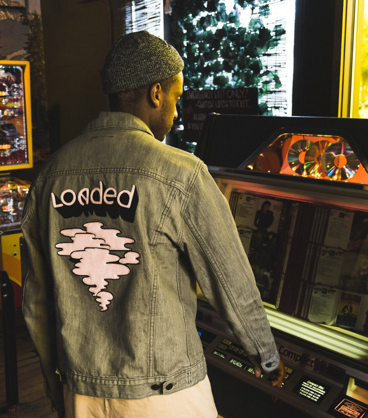 Custom applique on found jacket