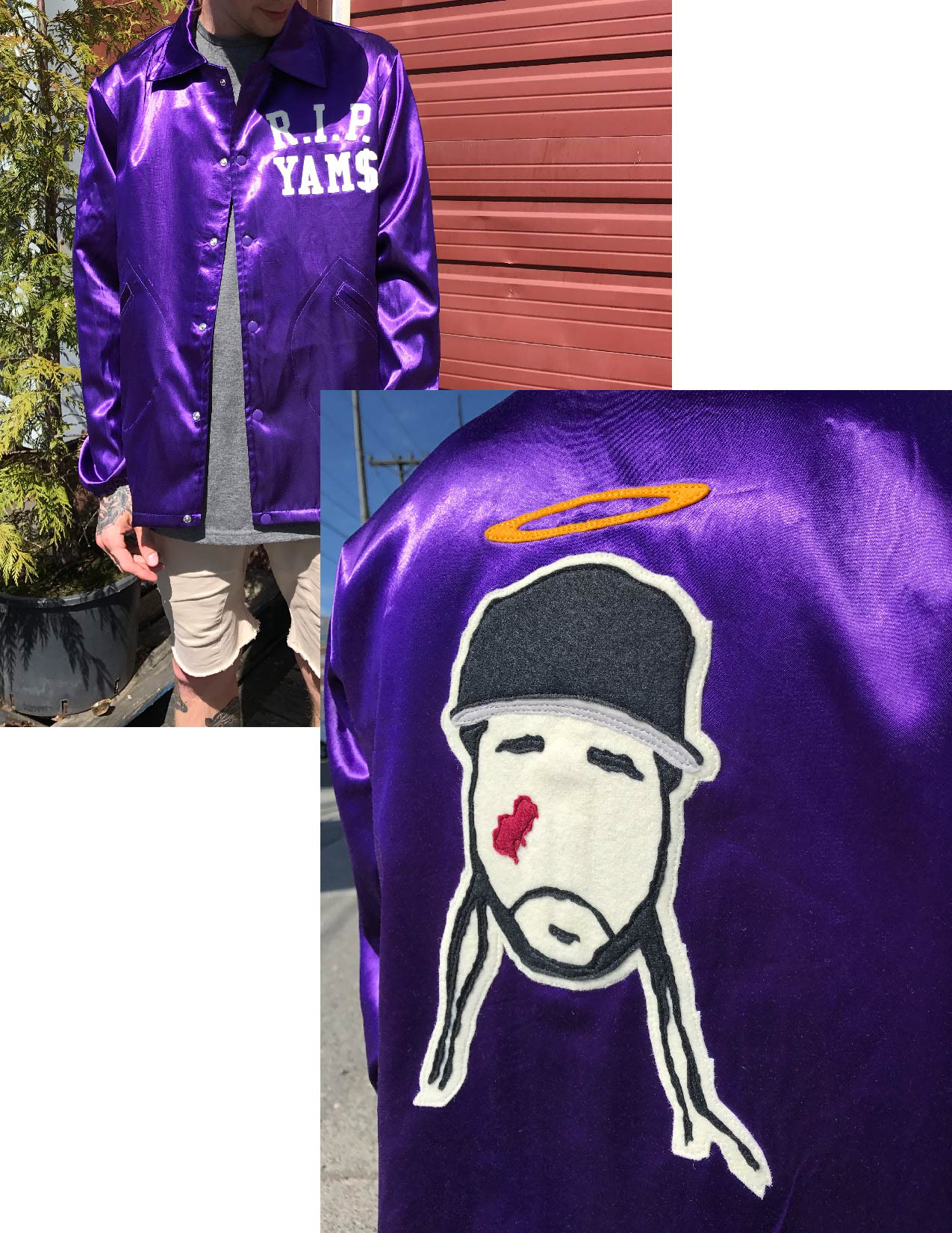 Custom applique on personal jacket