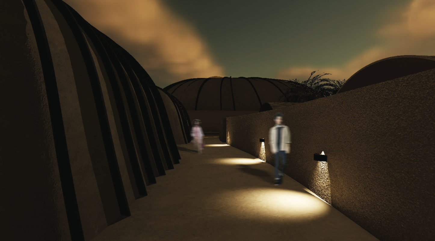 Exterior hallway