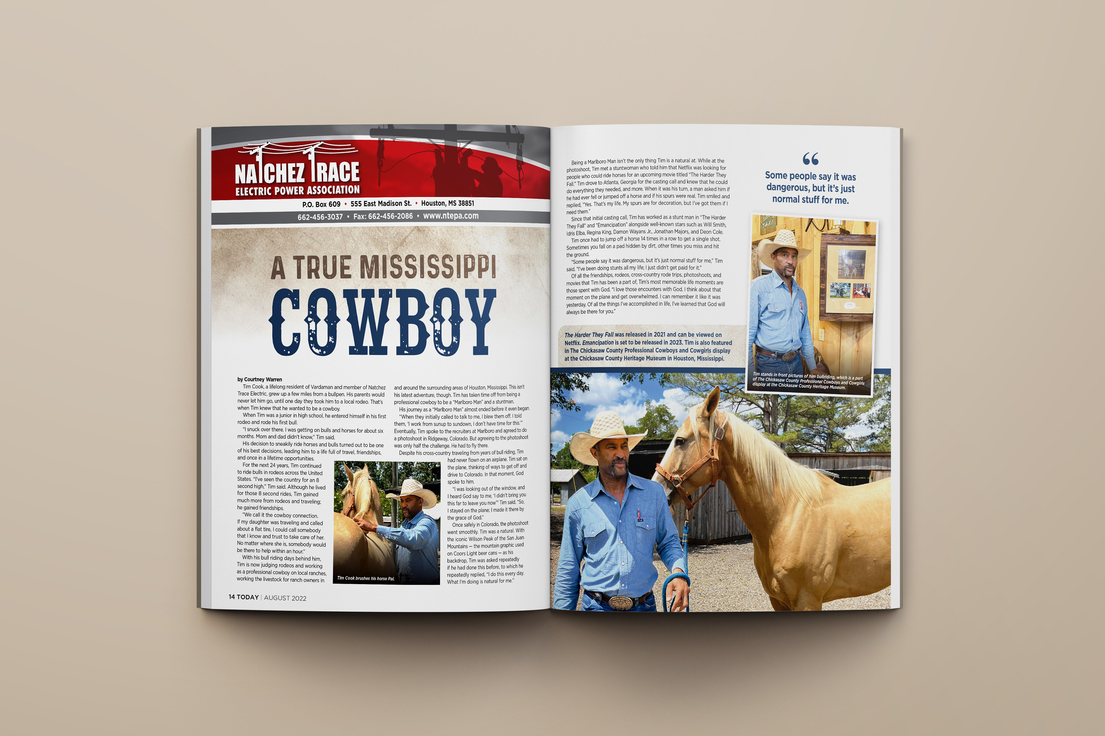 "A True Mississippi Cowboy" - Written, photographed, & designed by Courtney B. Warren