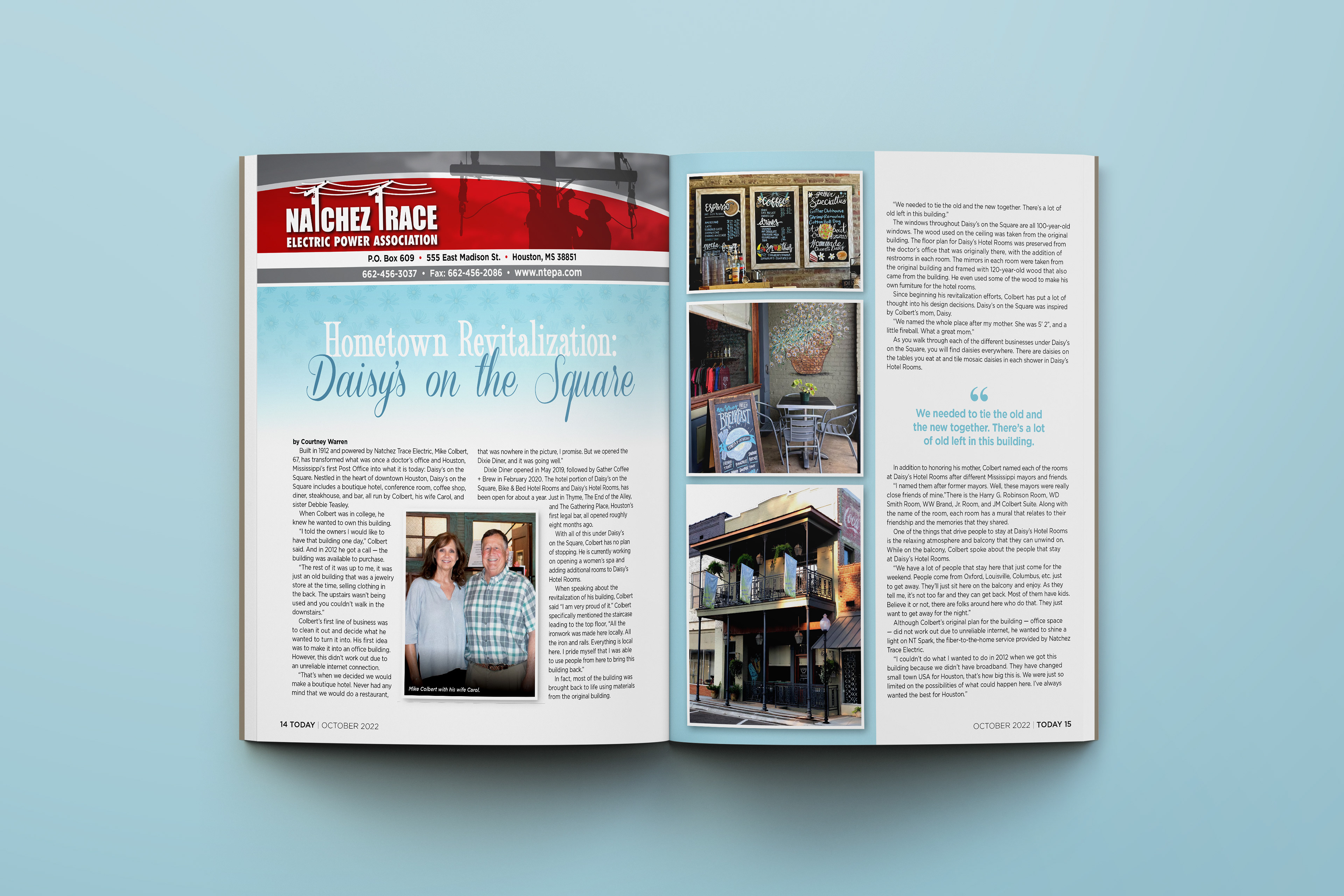 "Hometown Revitalization: Daisy's on the Square" - Written, photographed, & designed by Courtney B. Warren