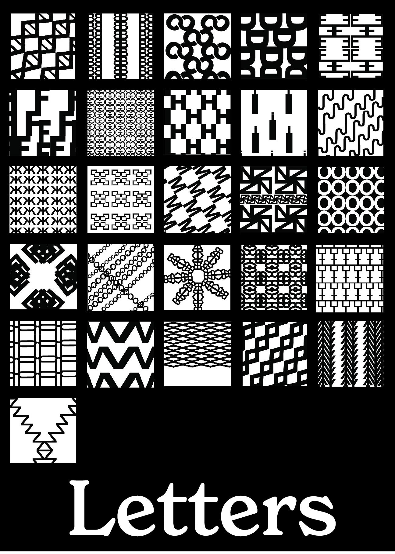 Designing Patterns with Letters