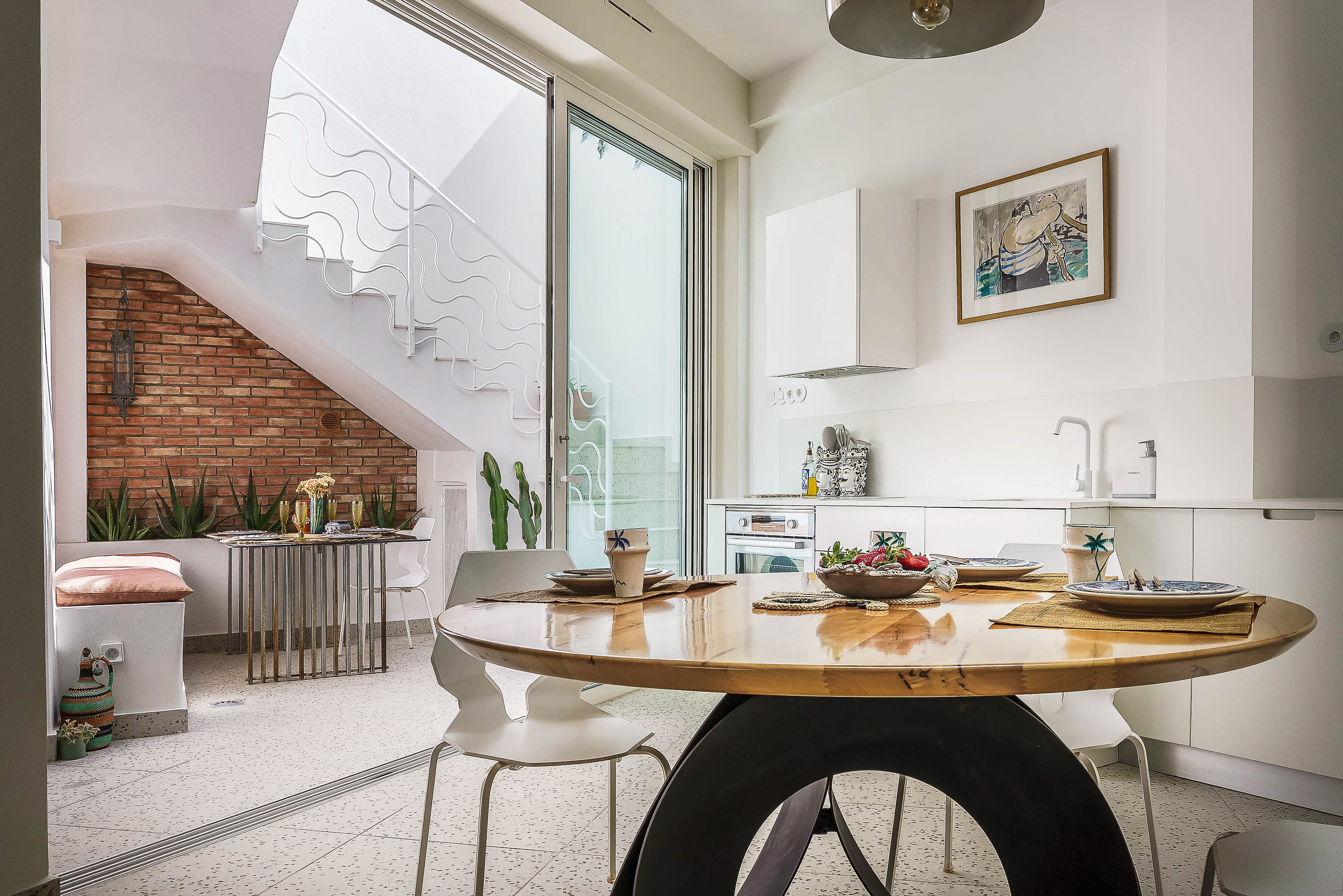 Interiors connecting with the patio