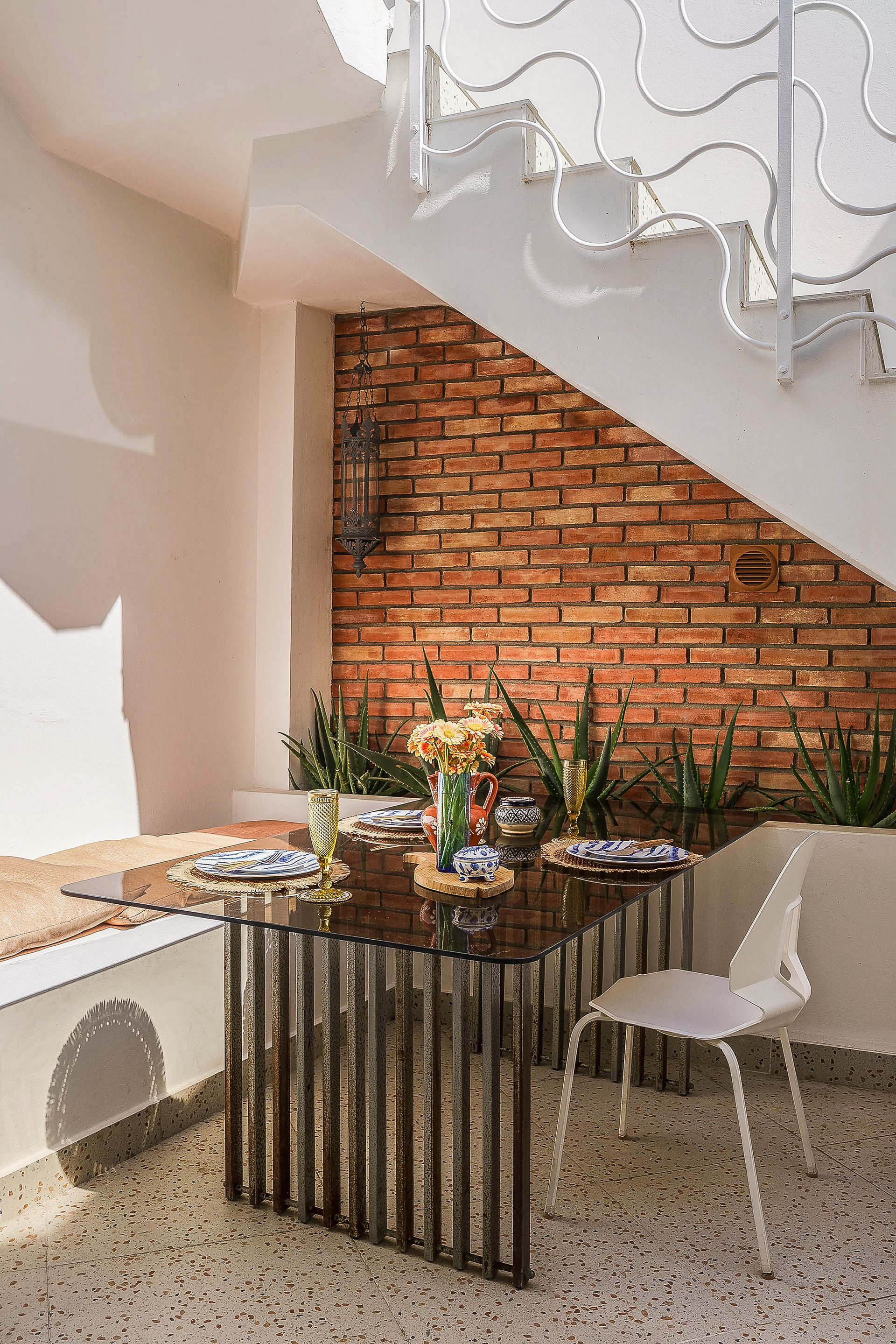 Patio dining area