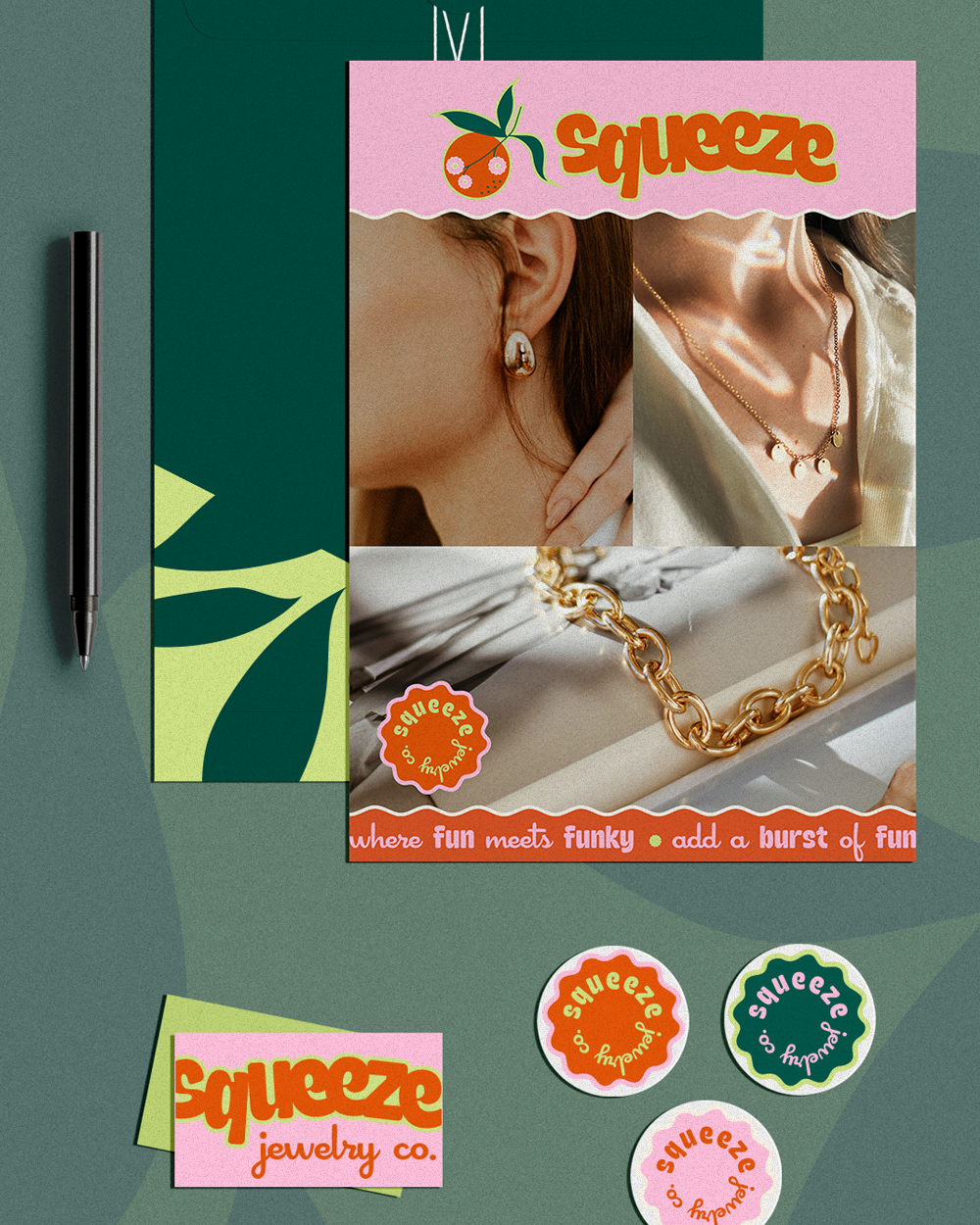 Branding + Marketing Collateral - Squeeze Jewelry Co.