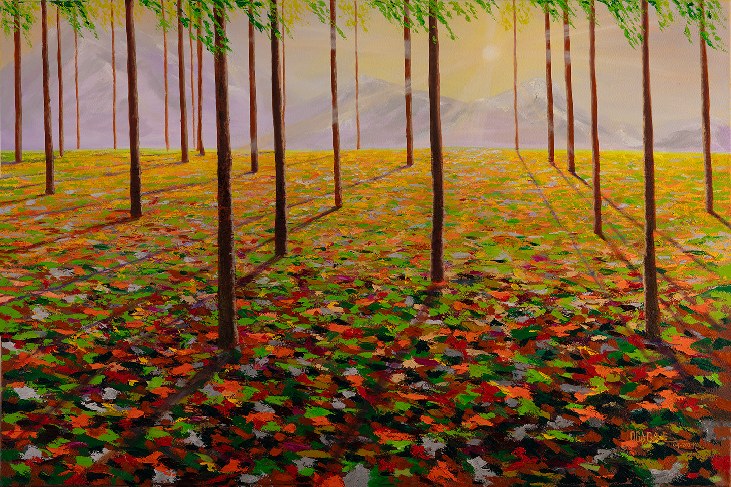 Sunset Trees