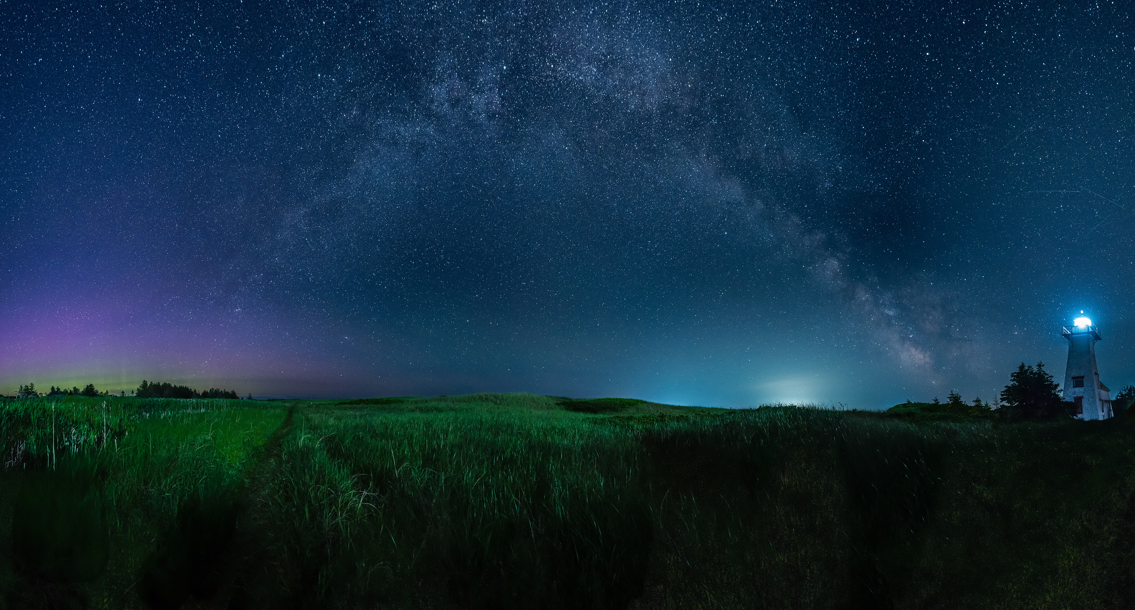 A "Home" Where Galaxies Glow and Auroras Hide