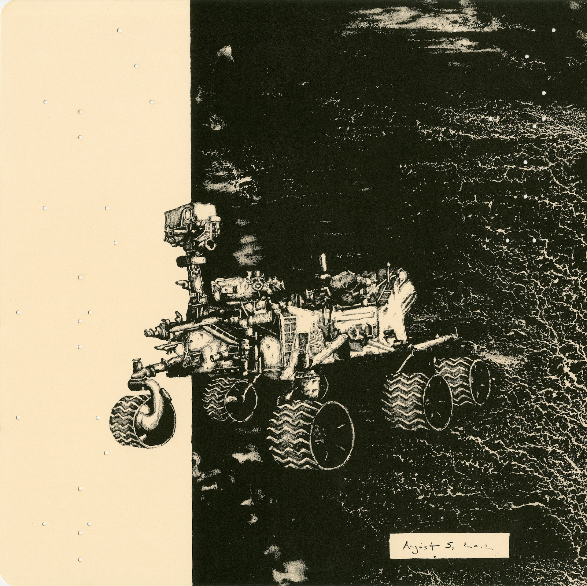 A Very Expensive Music Box (Curiosity Rover) | Lithograph, 2018