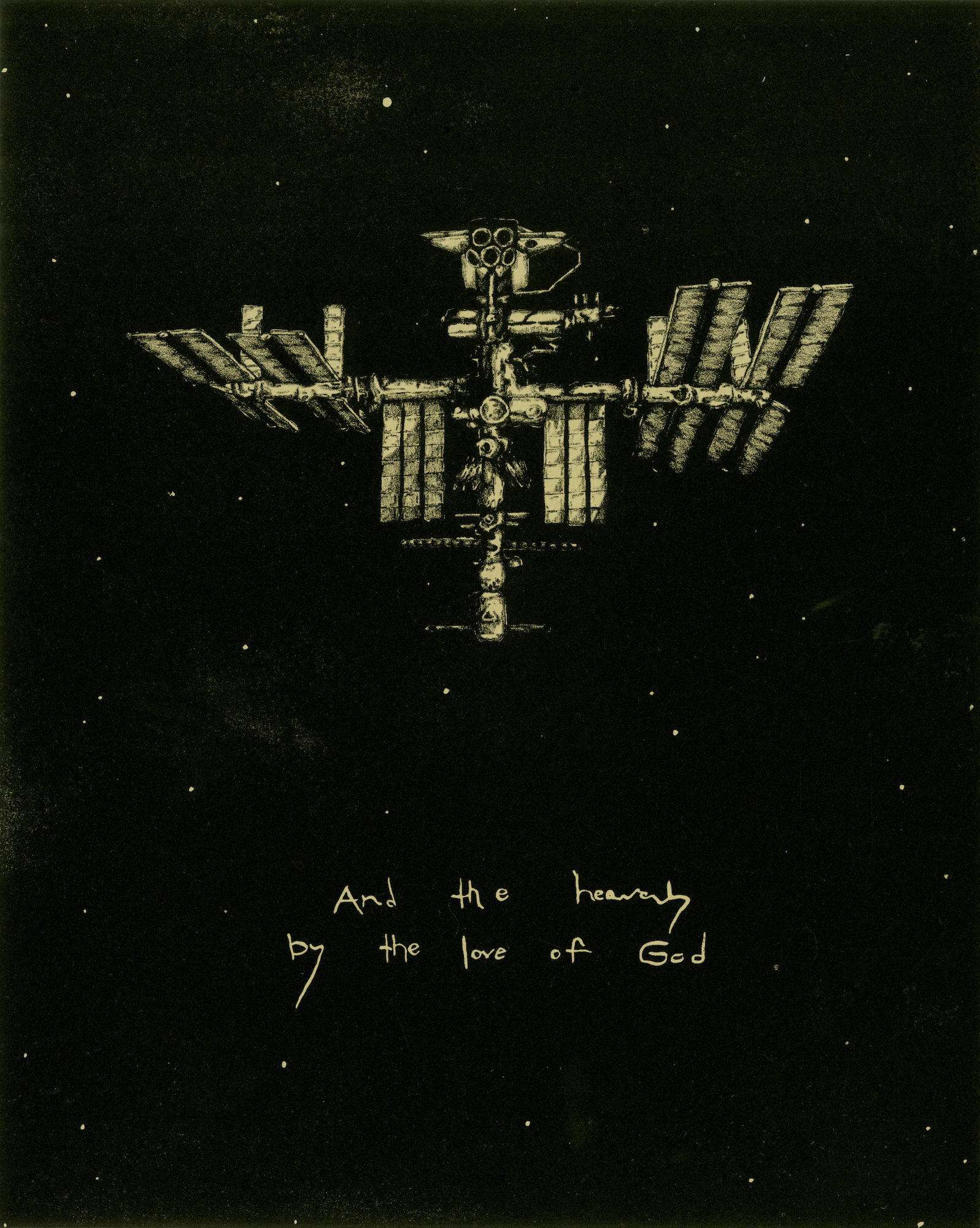 Saint Augustine's Cross (ISS) | Lithograph, 2018