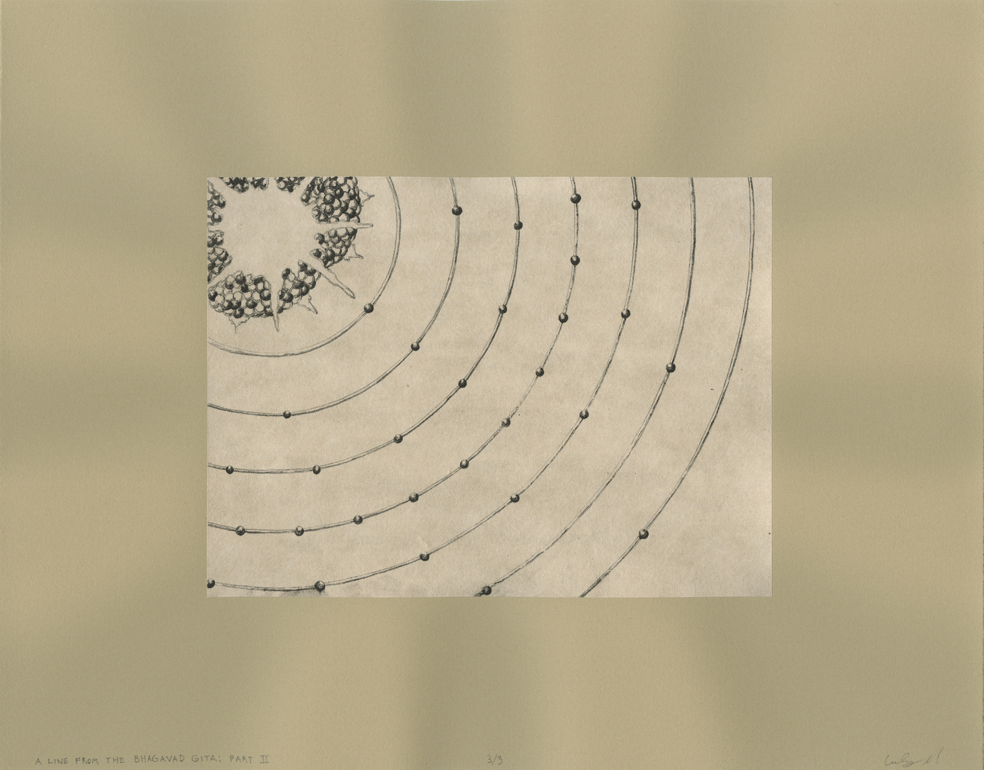 A Line from the Bhagavad Gita: Part II | Lithograph, 2017