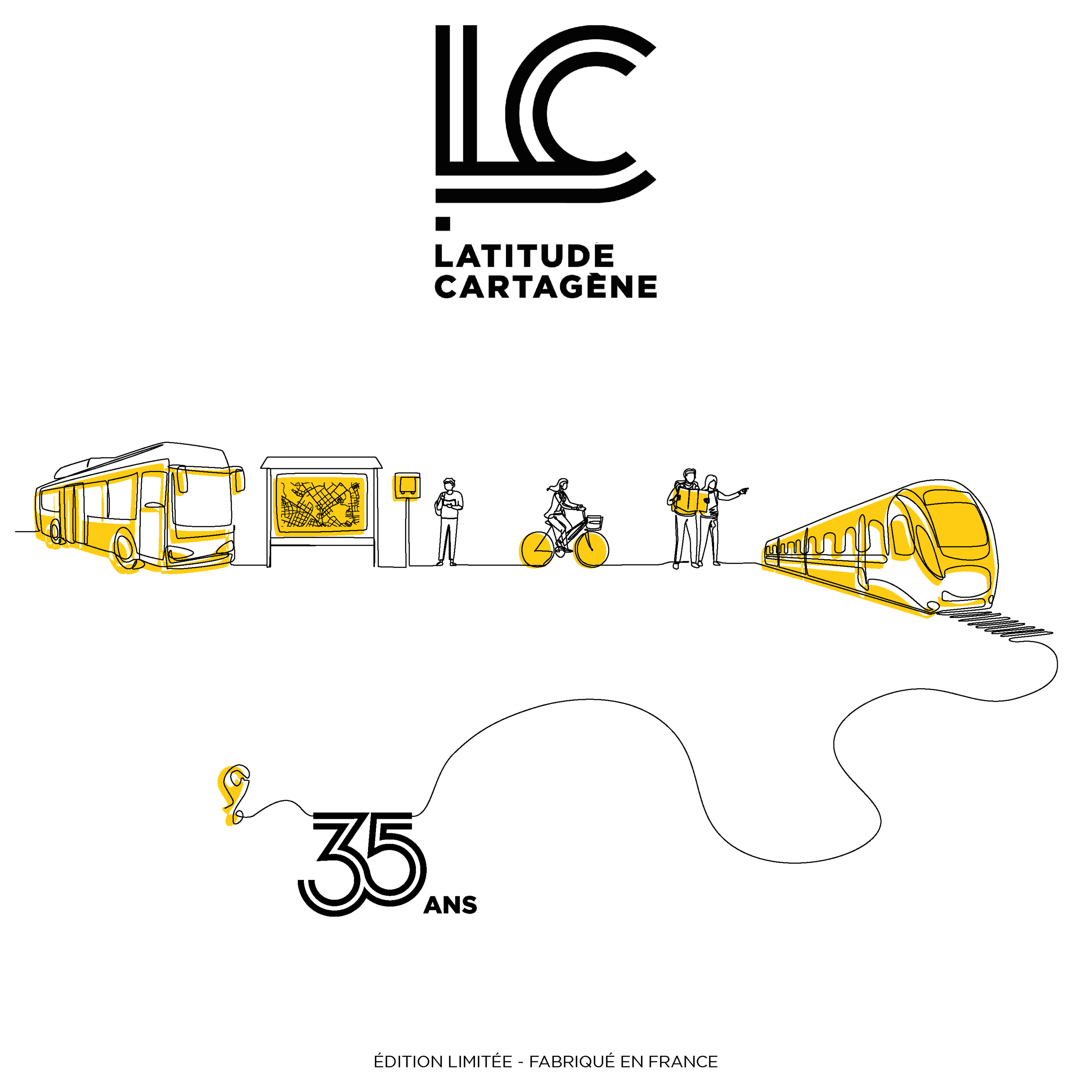 Visuel tote bag 35 ans Latitude-Cartagène