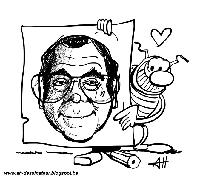 caricature hommage Ah