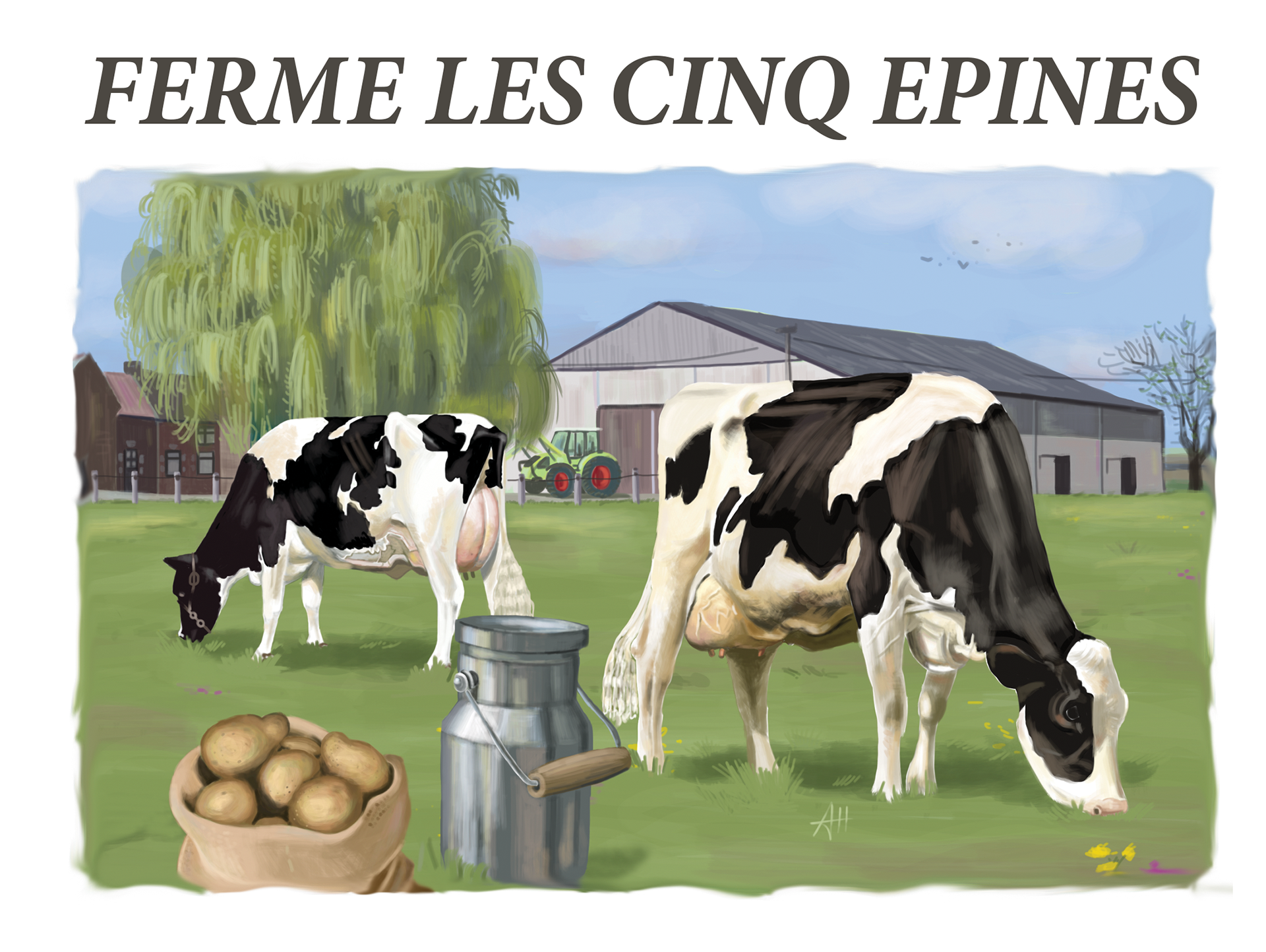 Dessin vaches