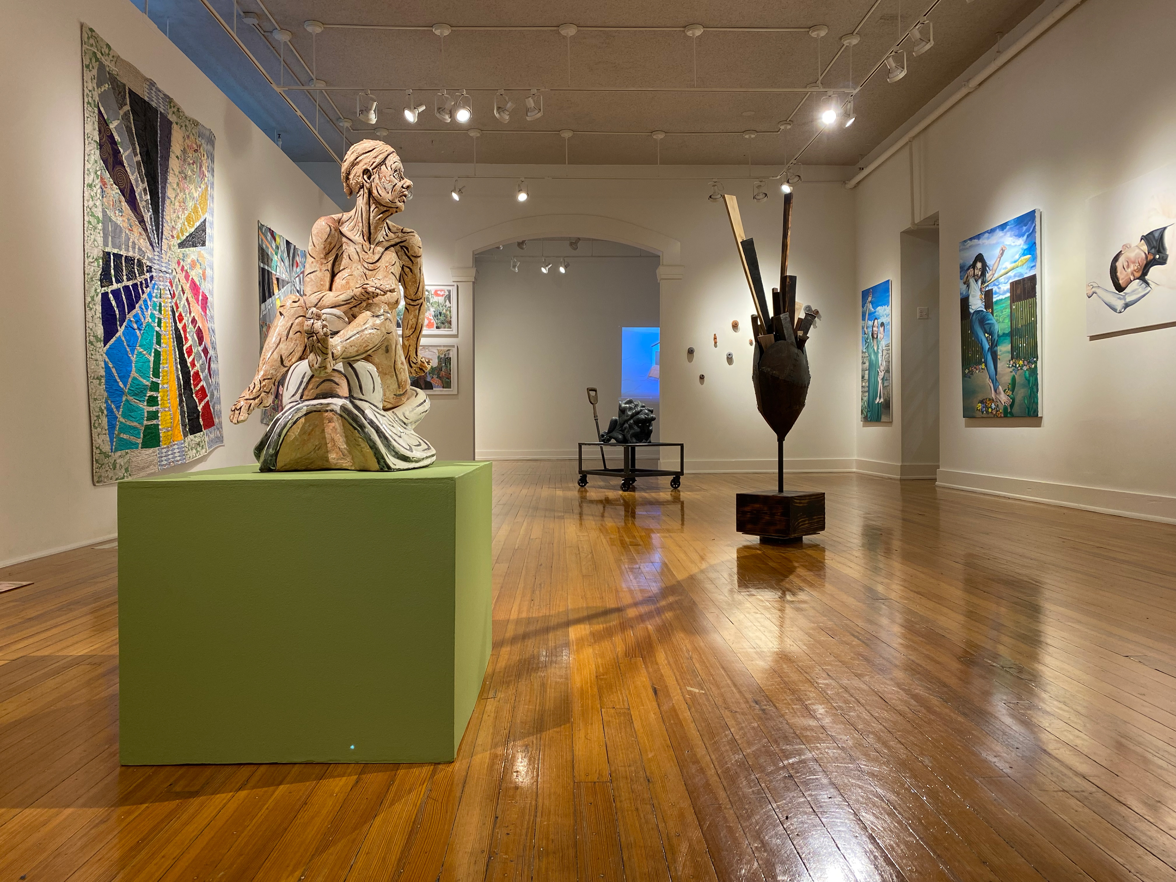 Foreground sculpture: Trisha Kyner, Artist